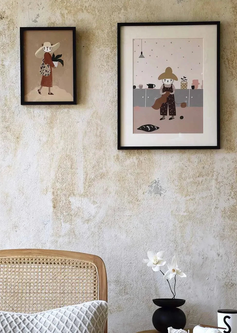 Bilderrahmen A4 in schwarz von LittleOtja