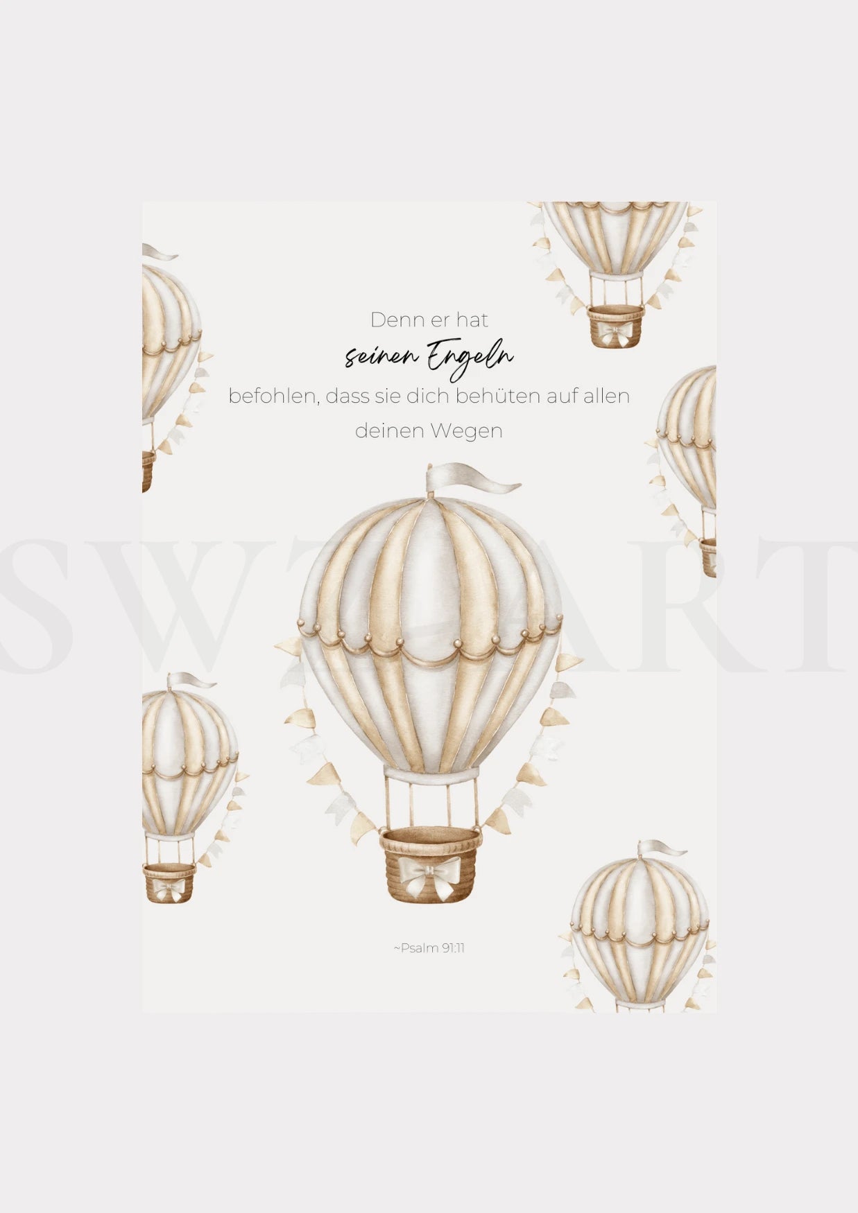Christliche Poster - Heißluftballon