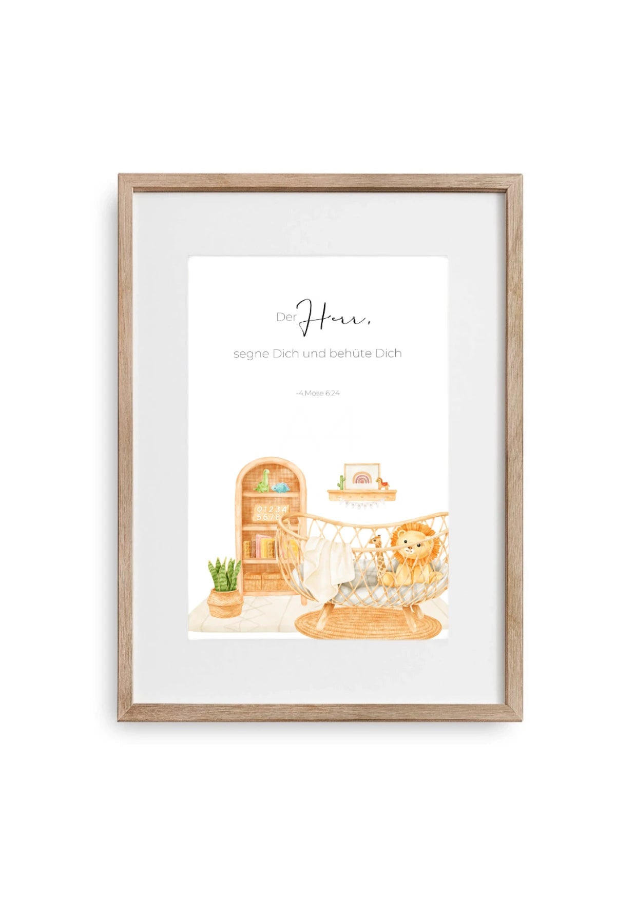 Christliche Poster - Kinderzimmer mit Löwe
