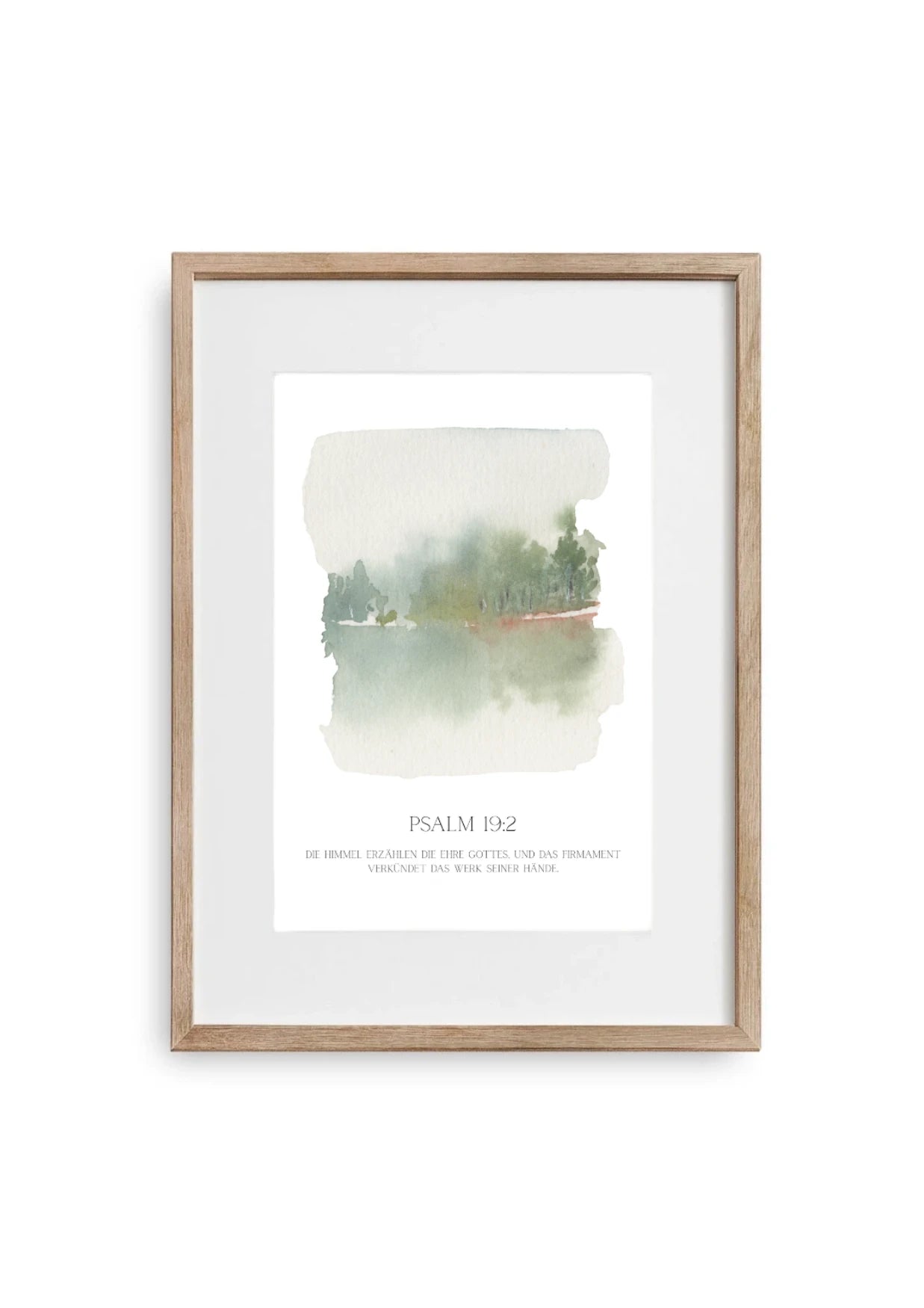 Poster christlich - Aquarell - am See