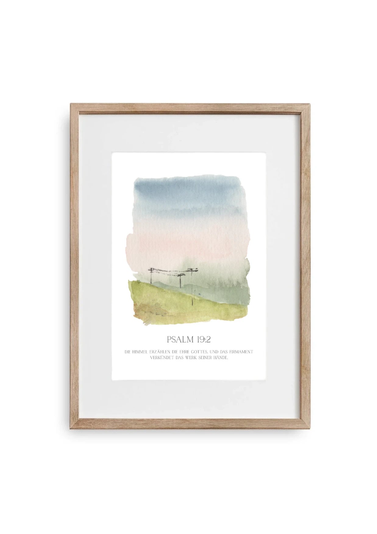 Poster Landschaft - Aquarell - aufm Feld