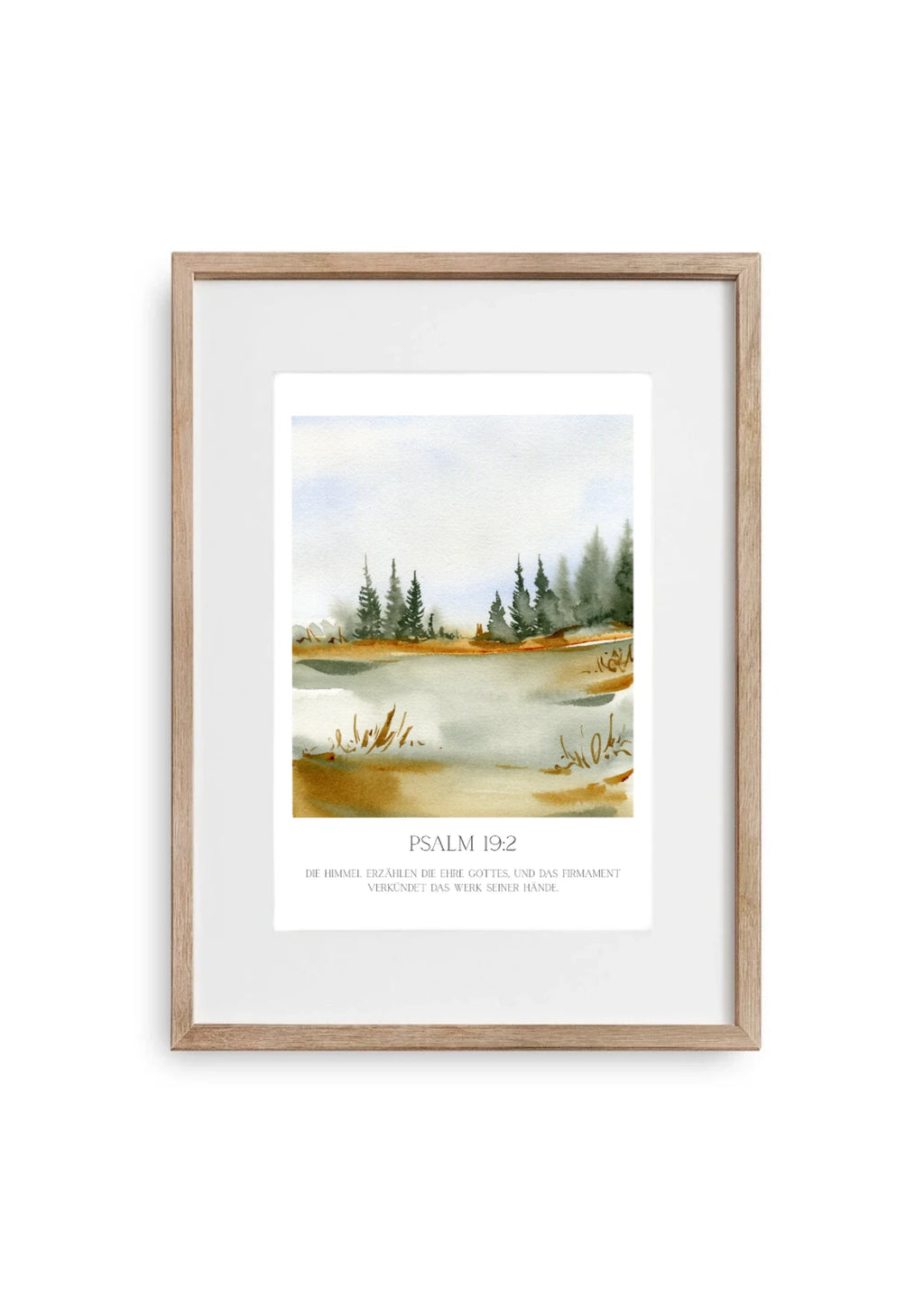 Poster Landschaft - Aquarell - kleiner See