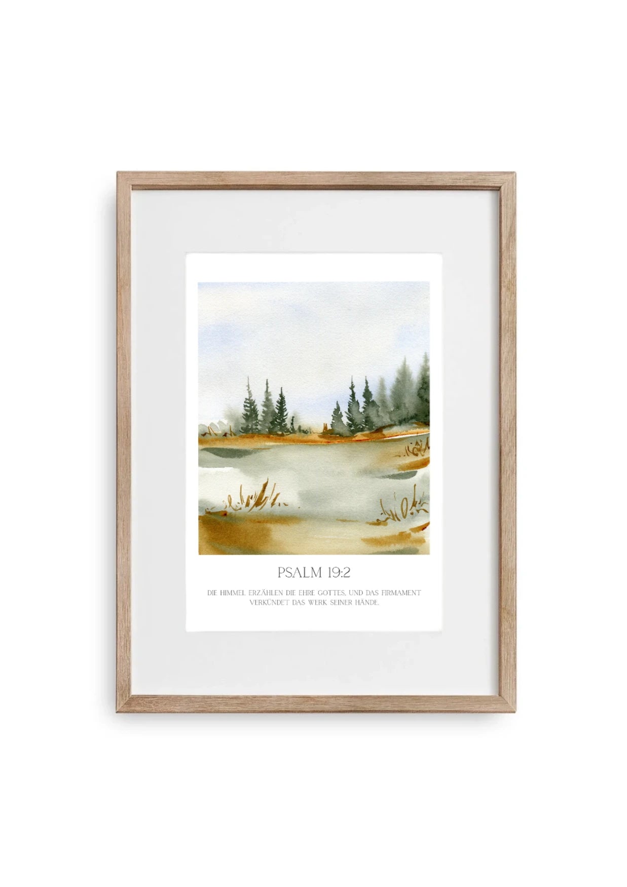 Poster Landschaft - Aquarell - kleiner See