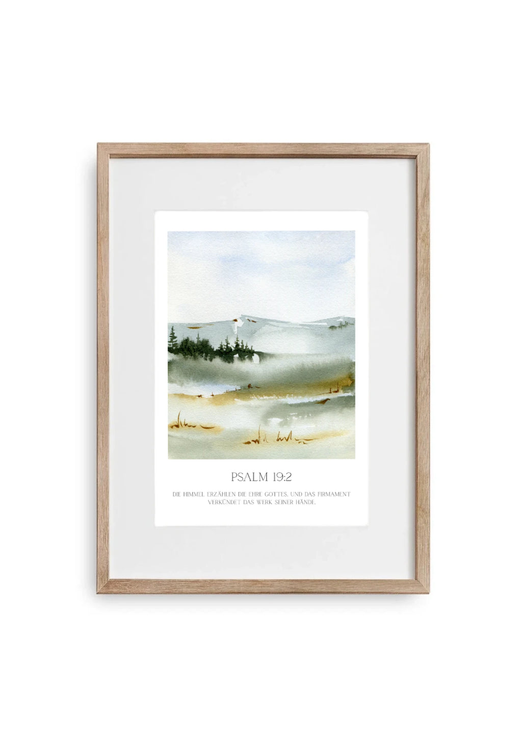 Poster Landschaft - Aquarell - in den Bergen