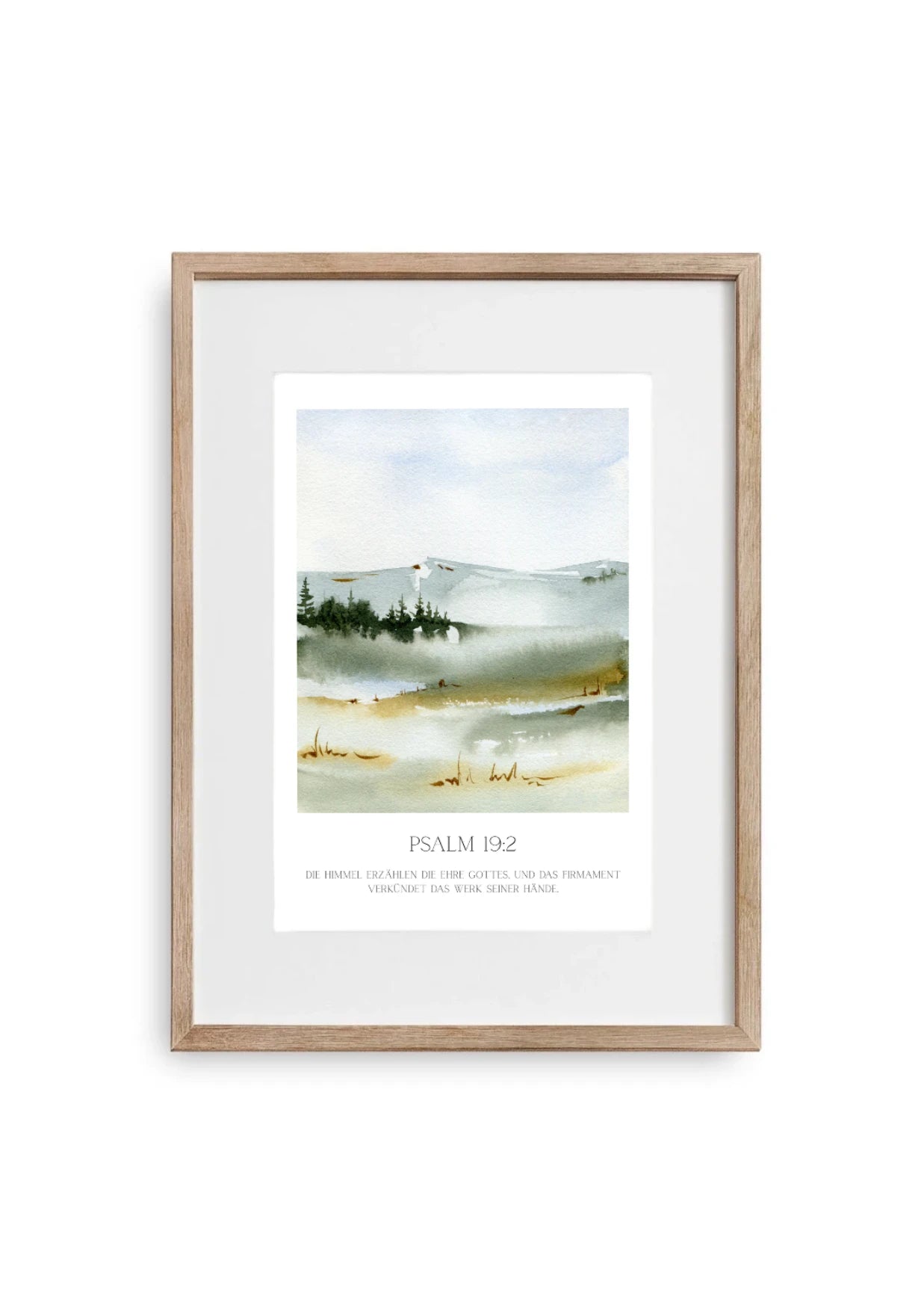 Poster Landschaft - Aquarell - in den Bergen