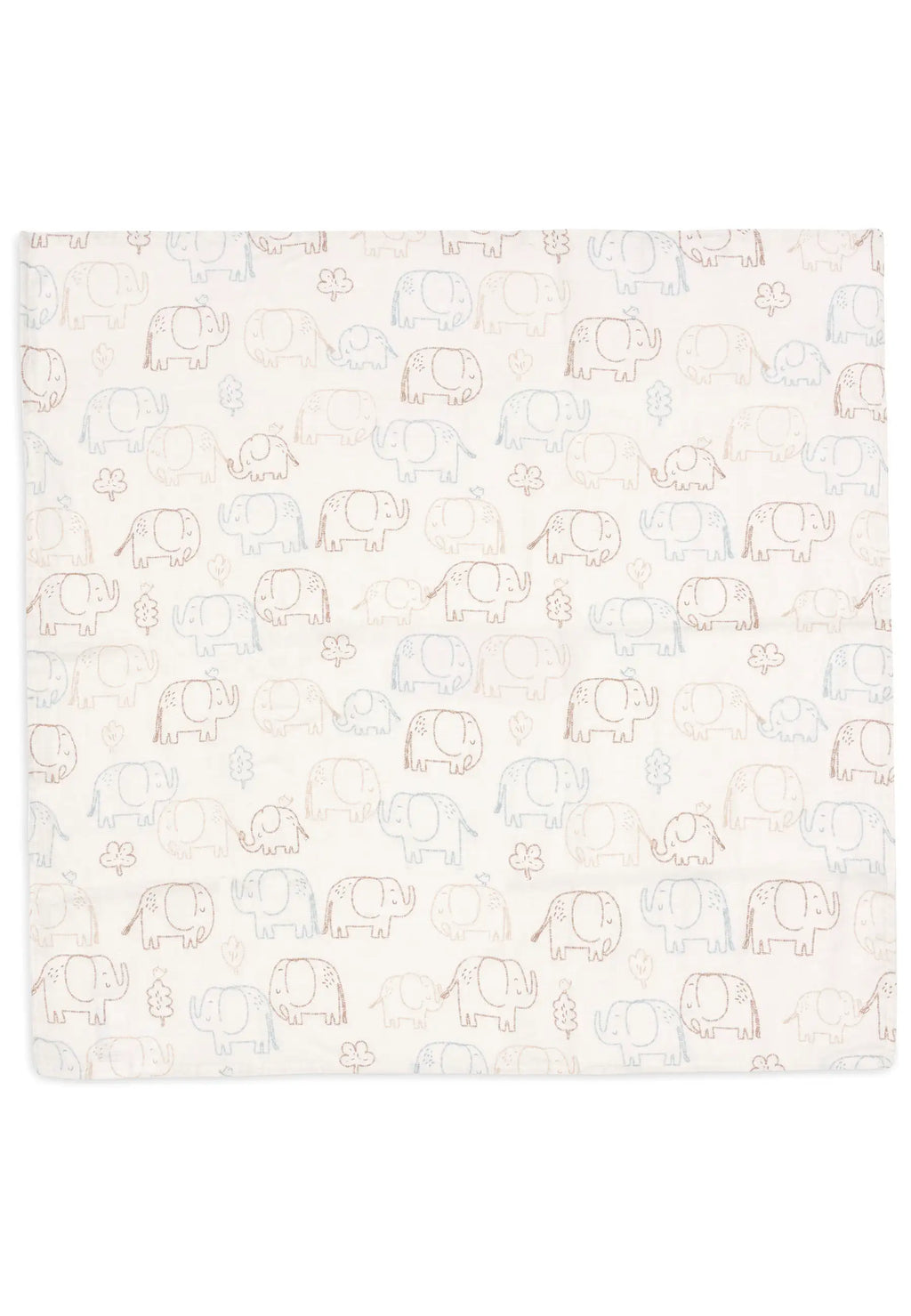 Spucktuch / Mulltuch 70×70 - Elephant Tales