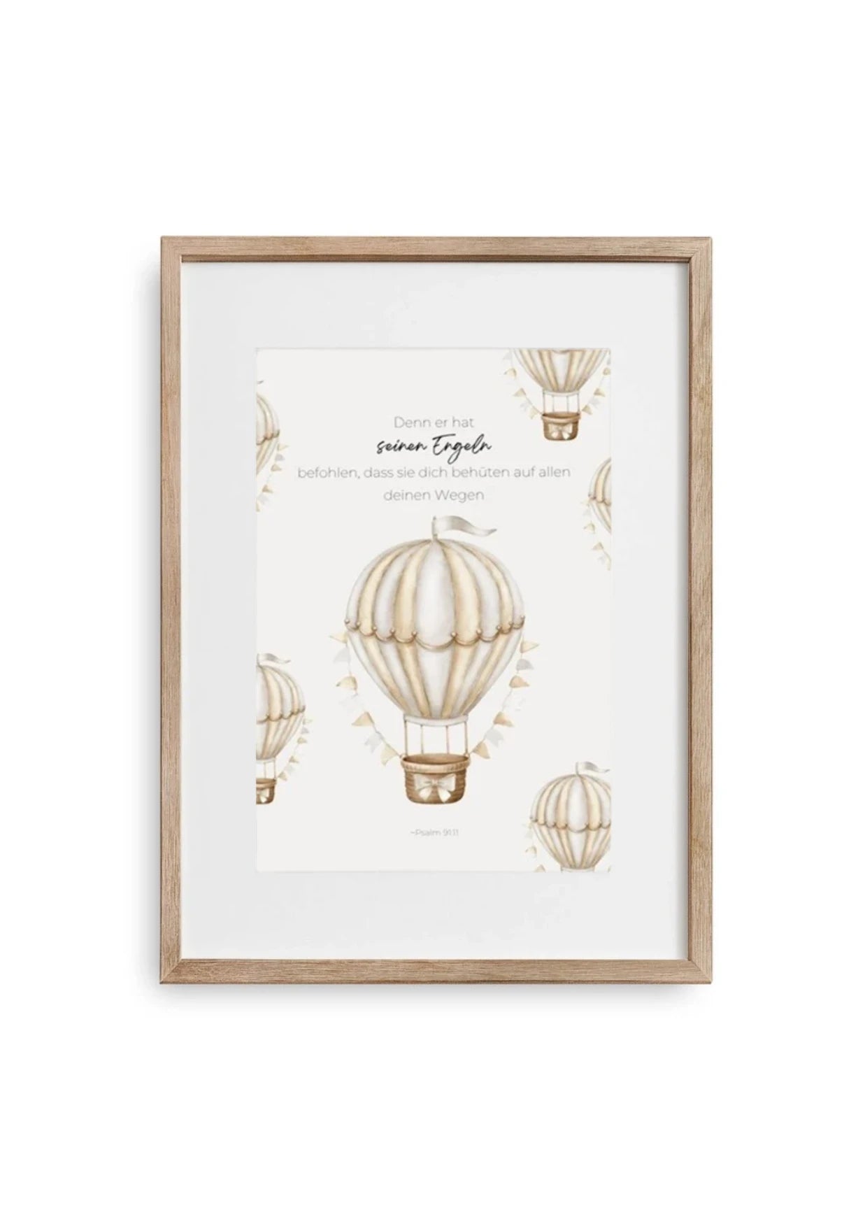 Christliche Poster - Heißluftballon