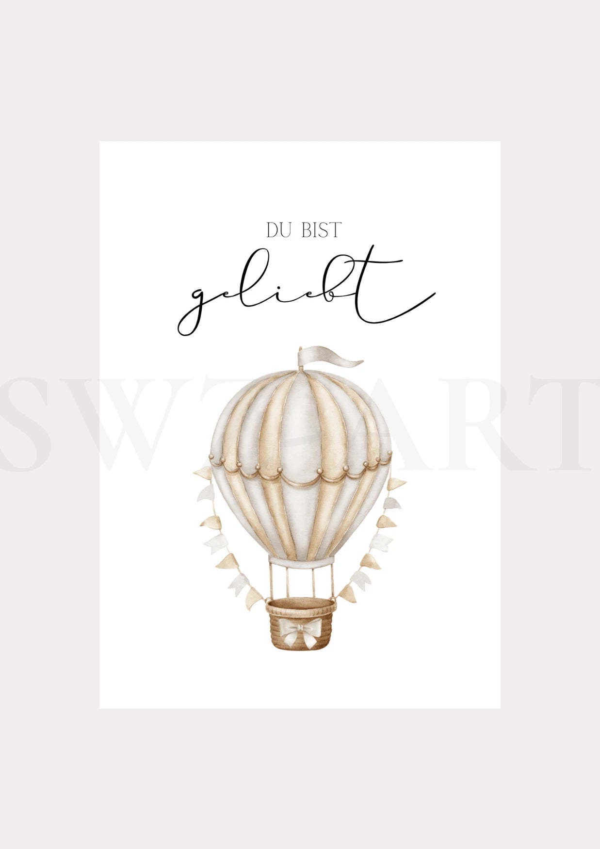 Poster - Heißluftballon