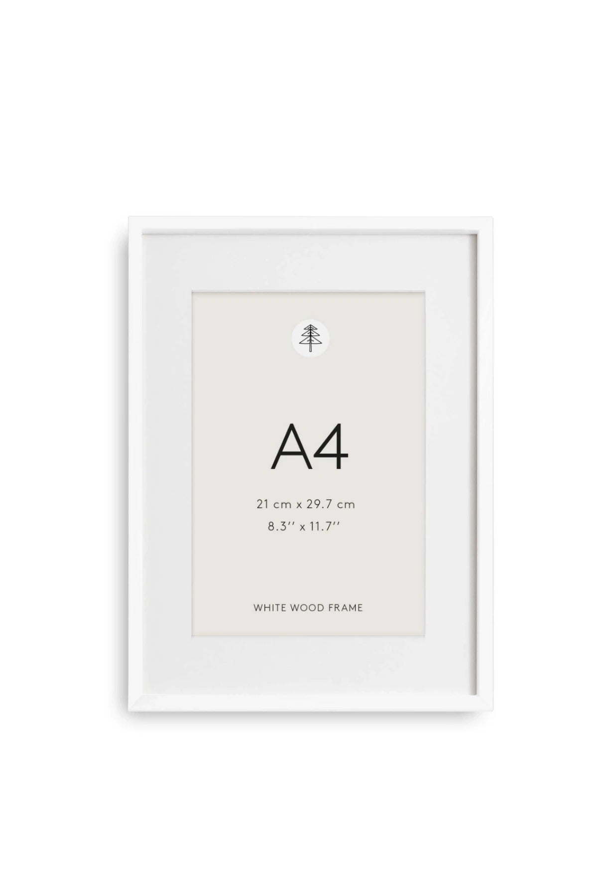 Bilderrahmen A4 - Weiß