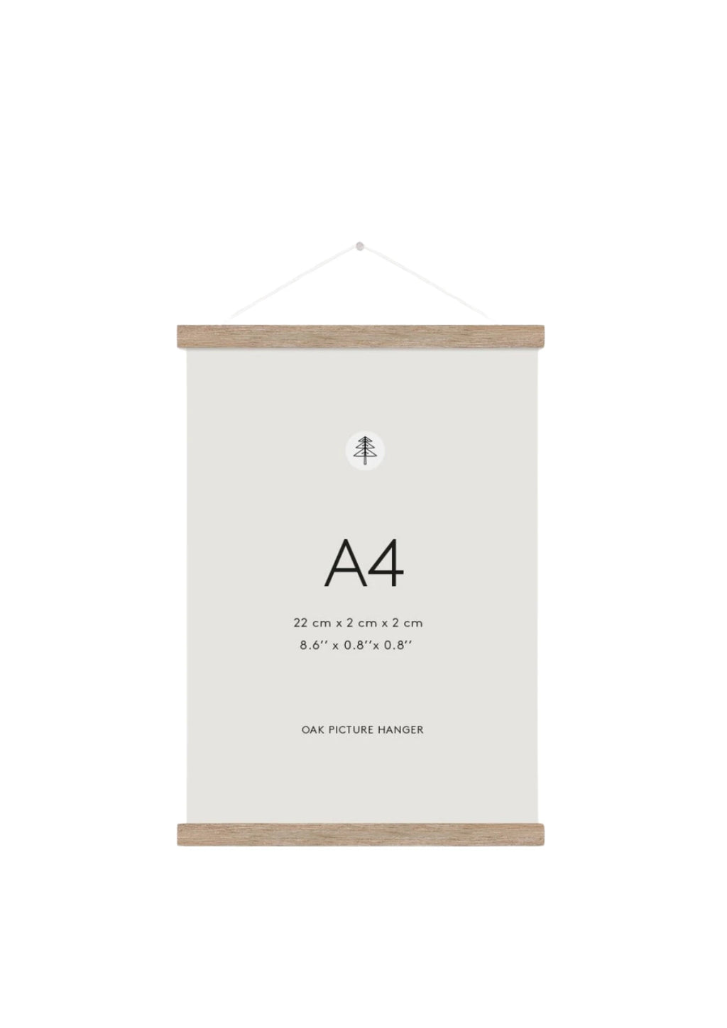 Magnetischer Posterhalter A4 - Eiche
