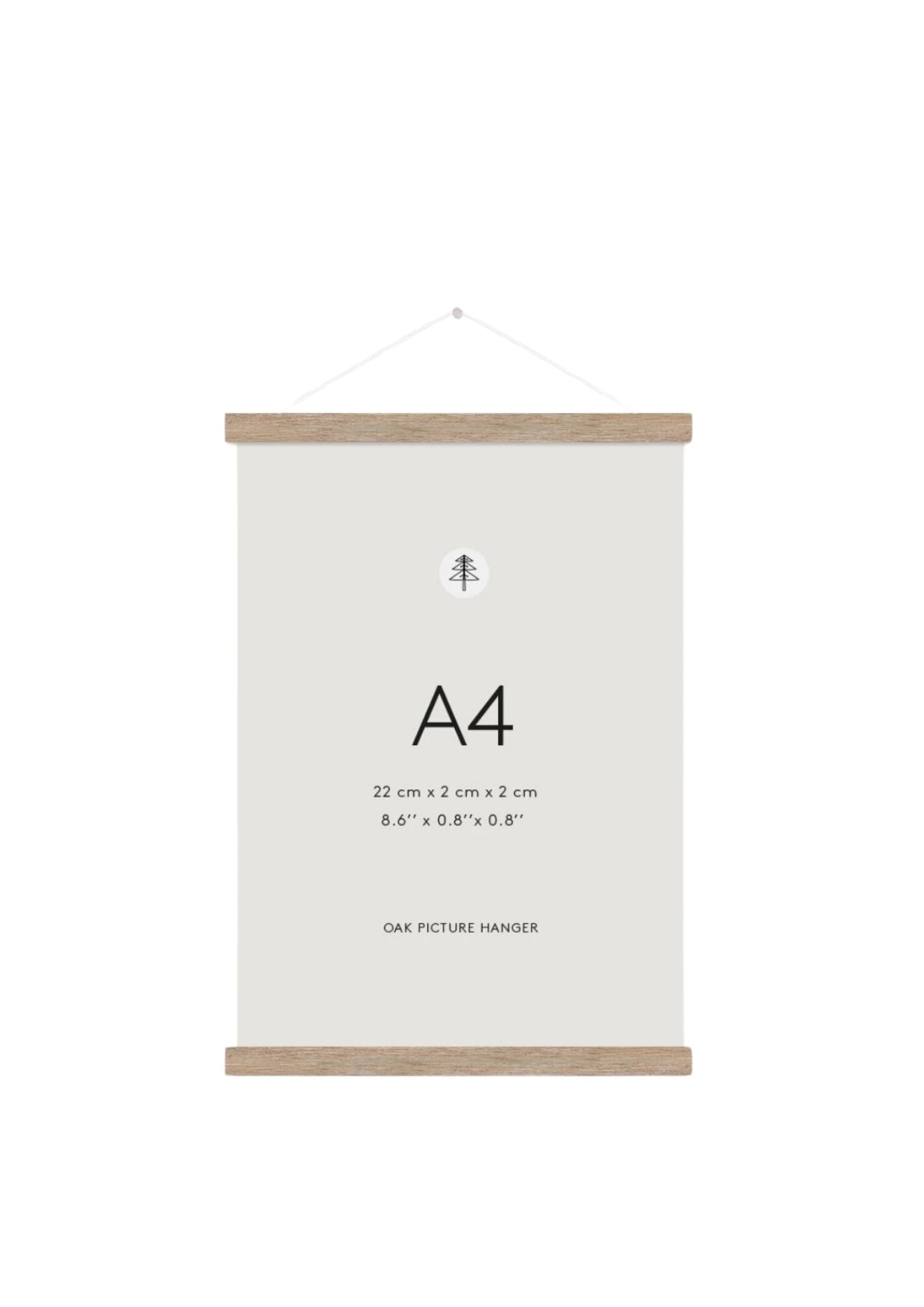 Magnetischer Posterhalter A4 - Eiche