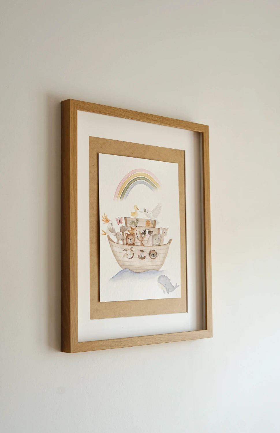 Aquarellbild - Die Arche Noah