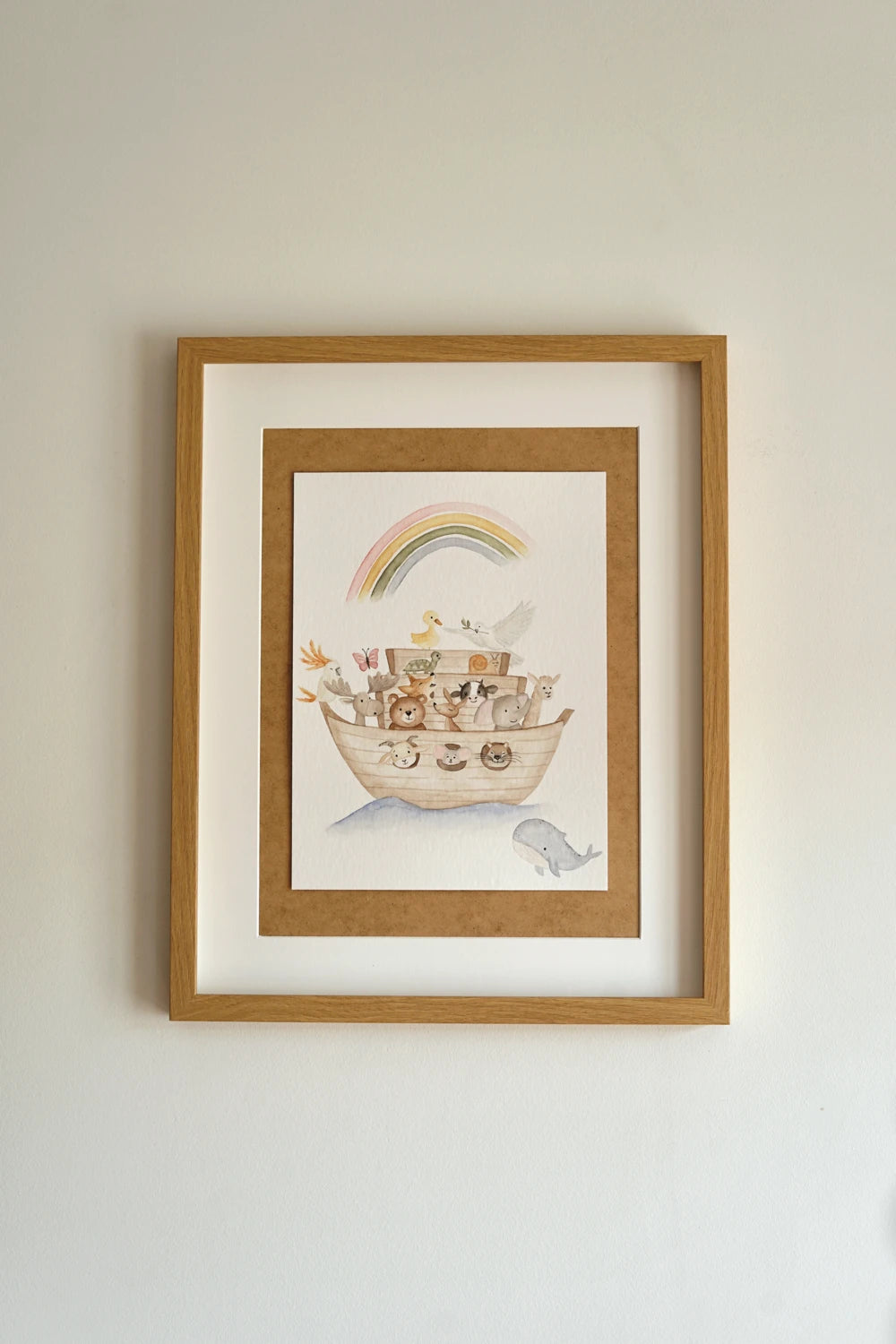 Aquarellbild - Die Arche Noah