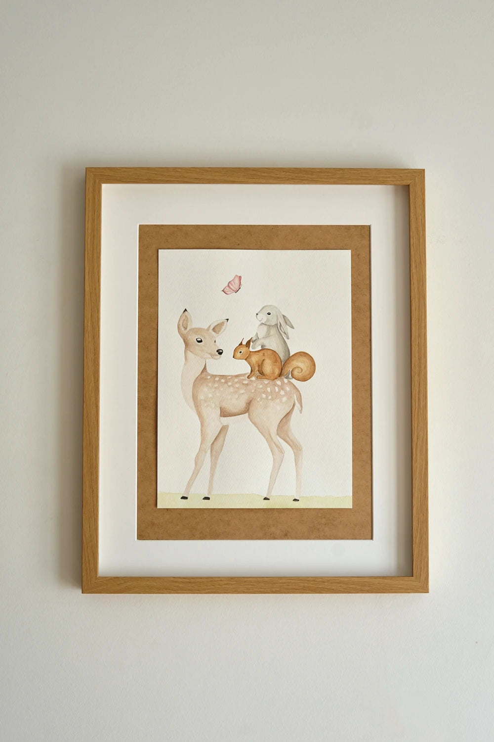 Aquarellbild - Die süßen Vier