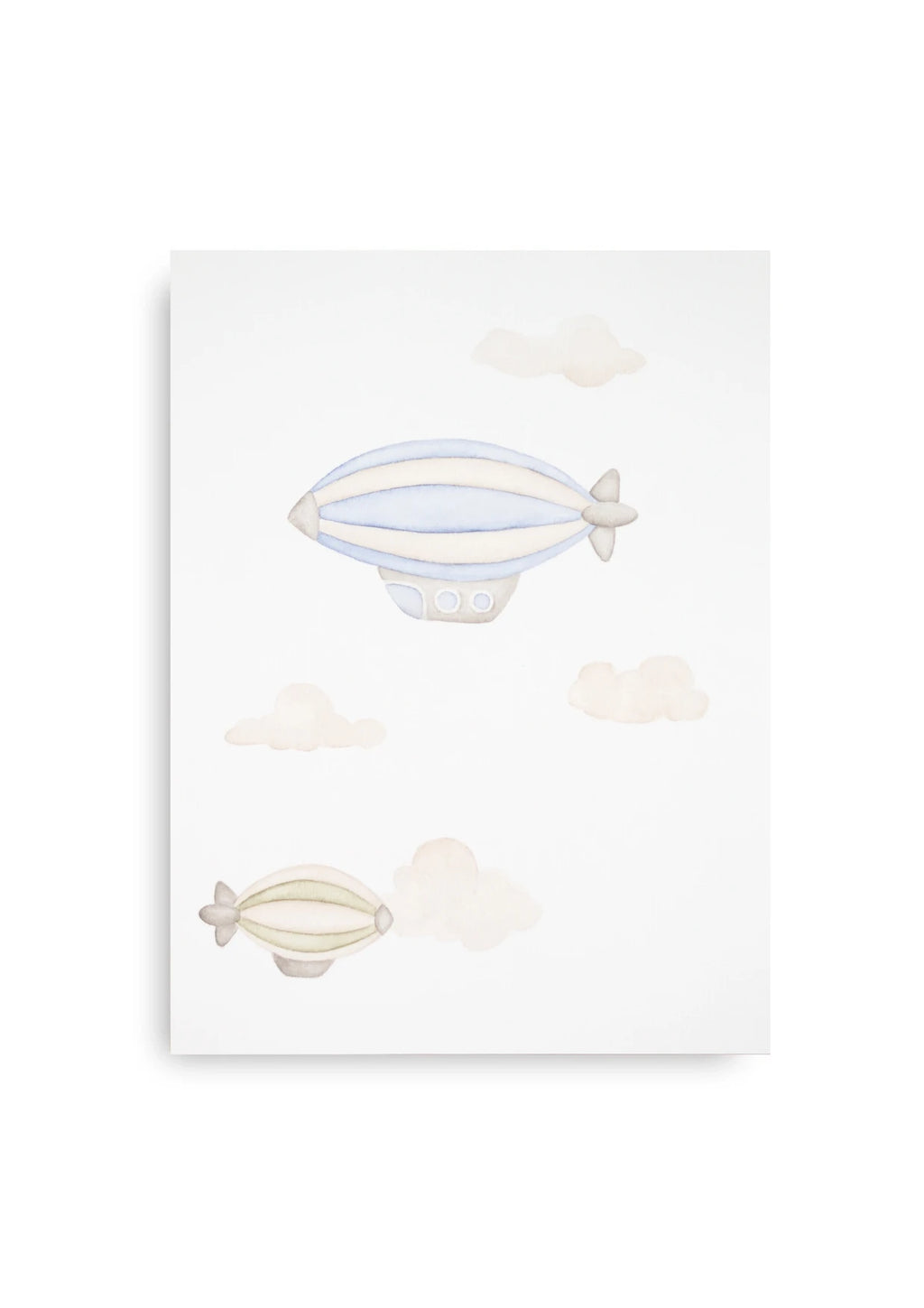 Aquarellbild - Die Zeppeline