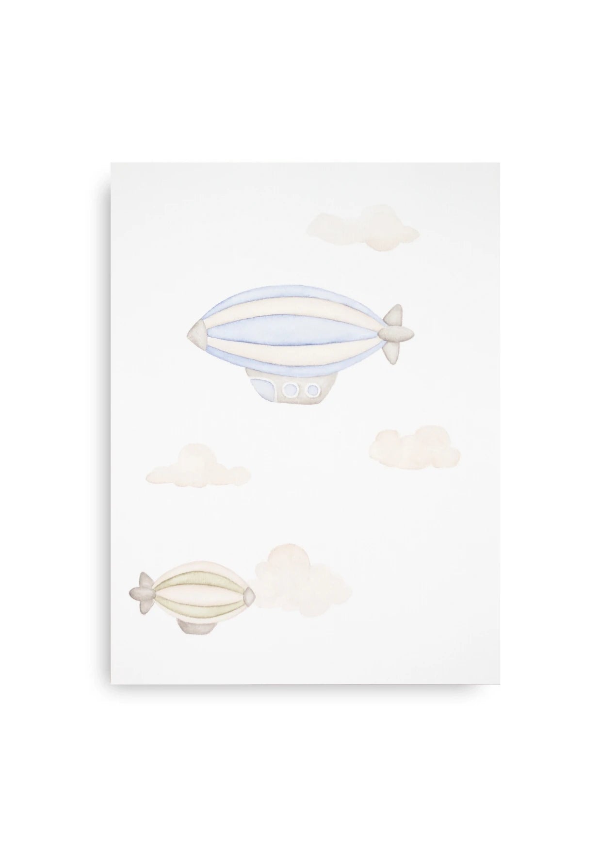 Aquarellbild - Die Zeppeline