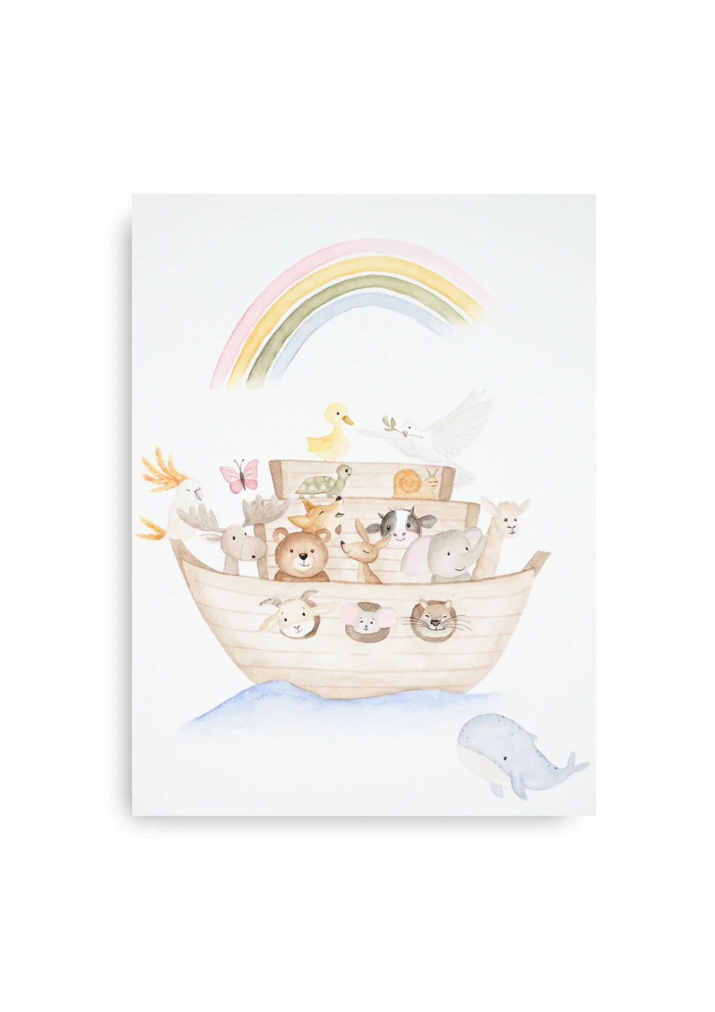 Aquarellbild - Die Arche Noah