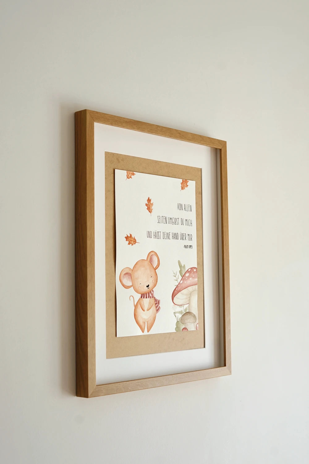 Aquarellbild - Die kleine Maus