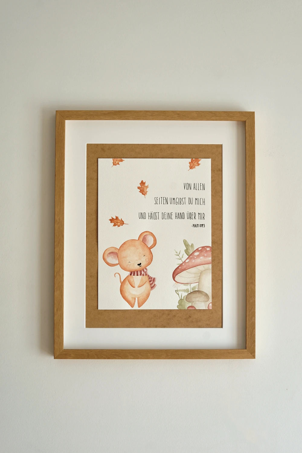 Aquarellbild - Die kleine Maus