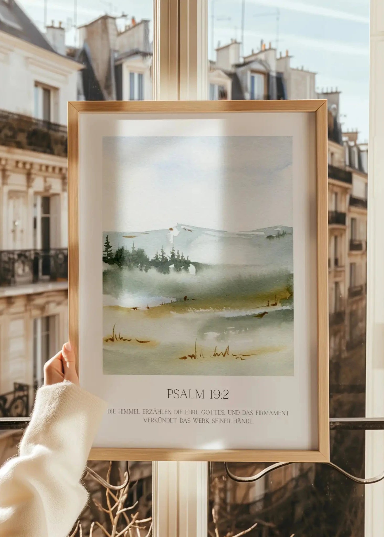 Poster Landschaft - Aquarell - in den Bergen