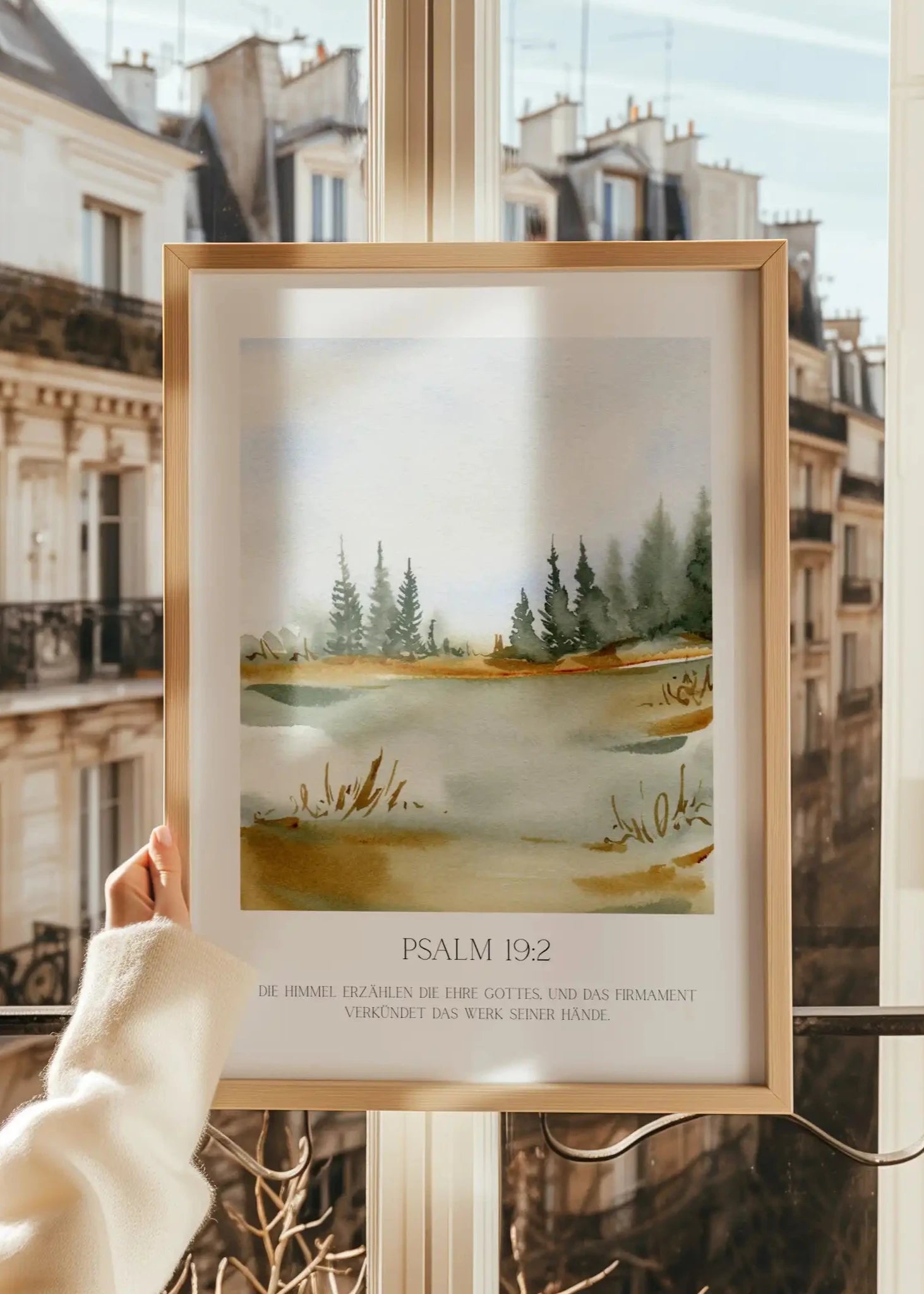 Poster Landschaft - Aquarell - kleiner See