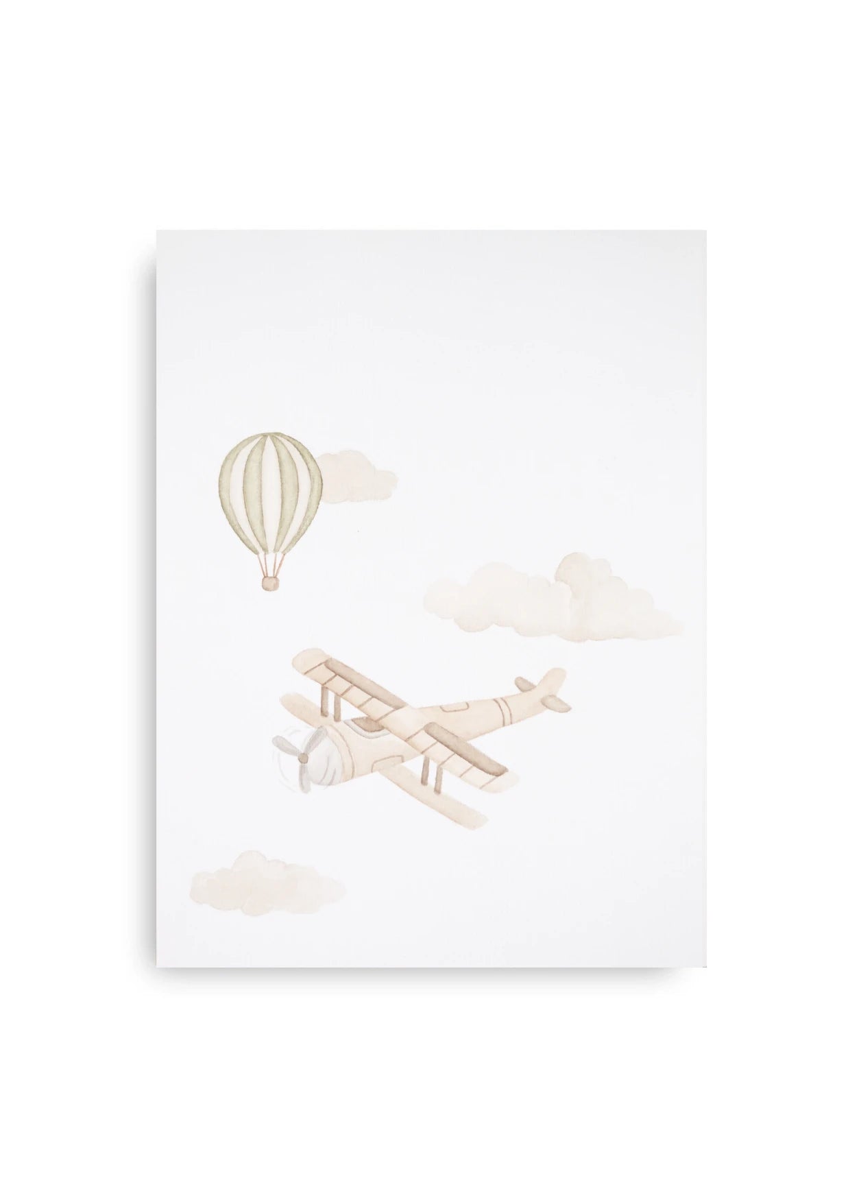 Aquarellbild - Luftfahrtraum