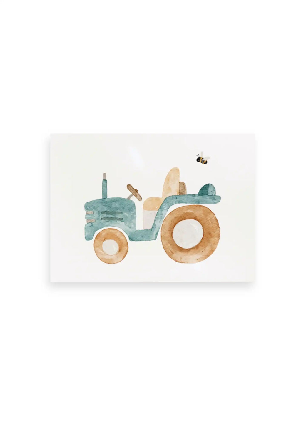 Karte - Aquarelldesign - Traktor