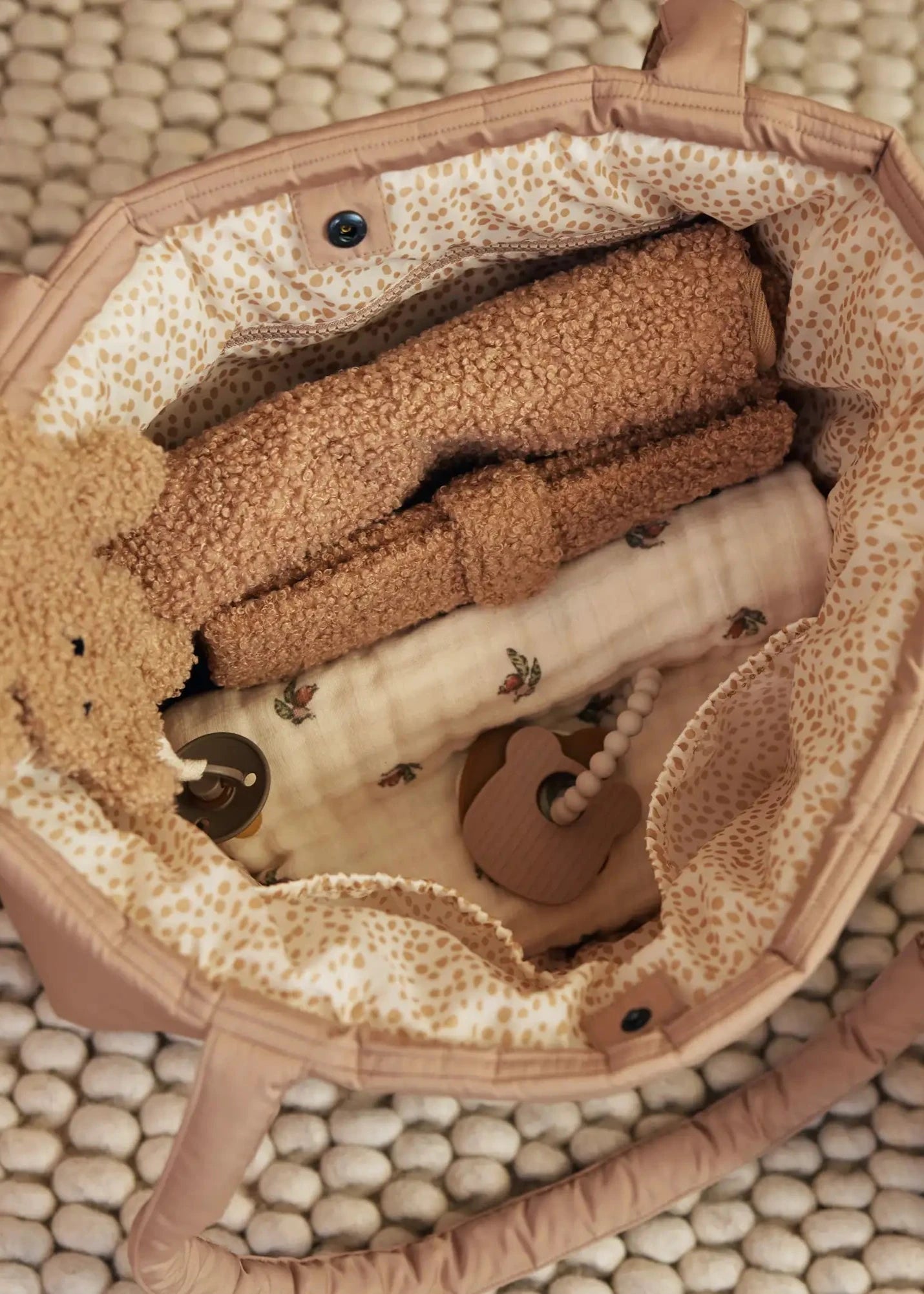 Wickelunterlage Boucle - Biscuit