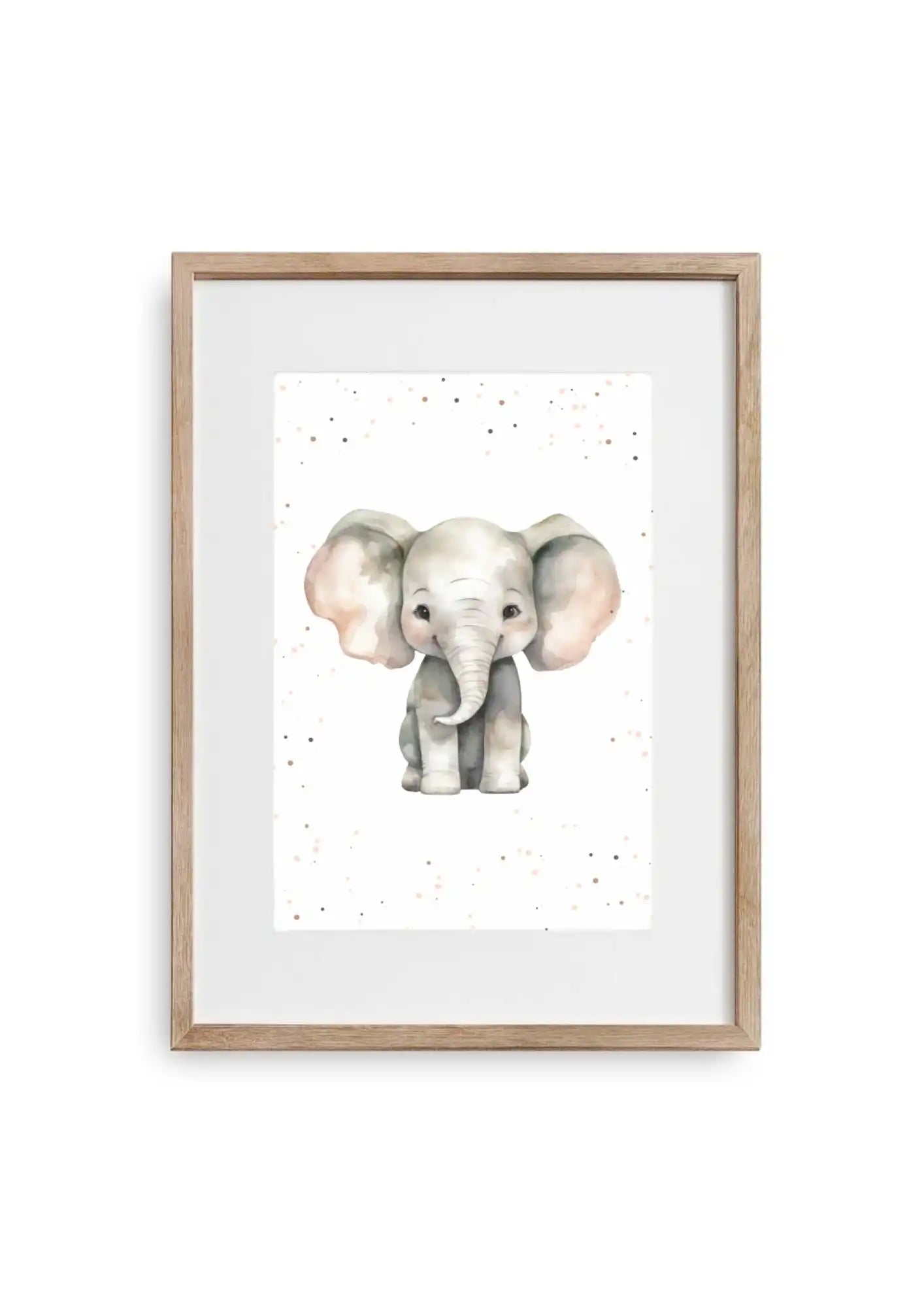 Tierposter - der kleine süße Elefant