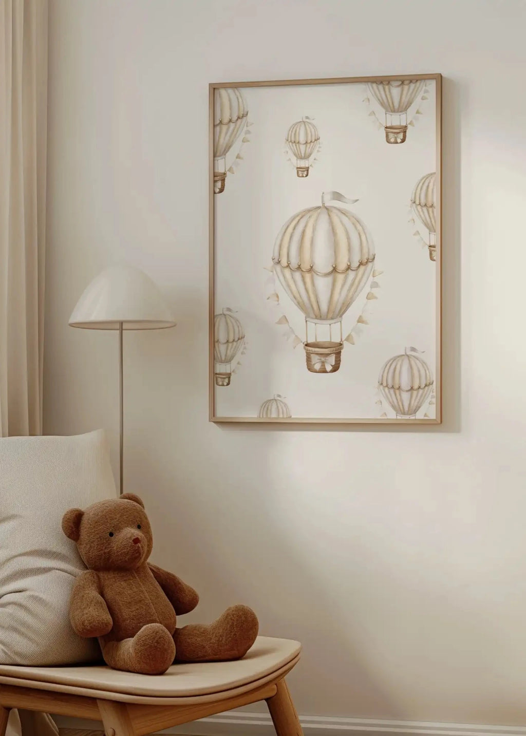 Poster - vintage Heißluftballon