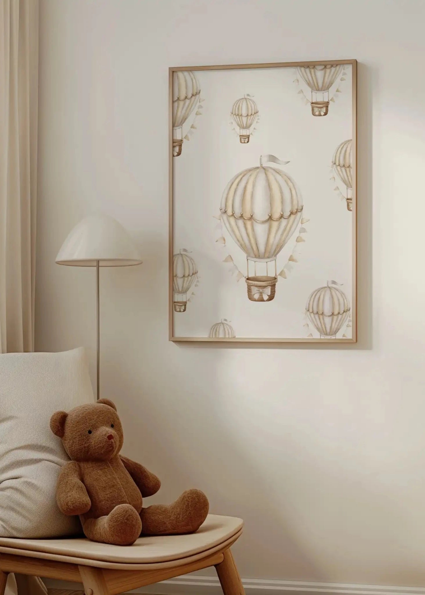 Poster - vintage Heißluftballon
