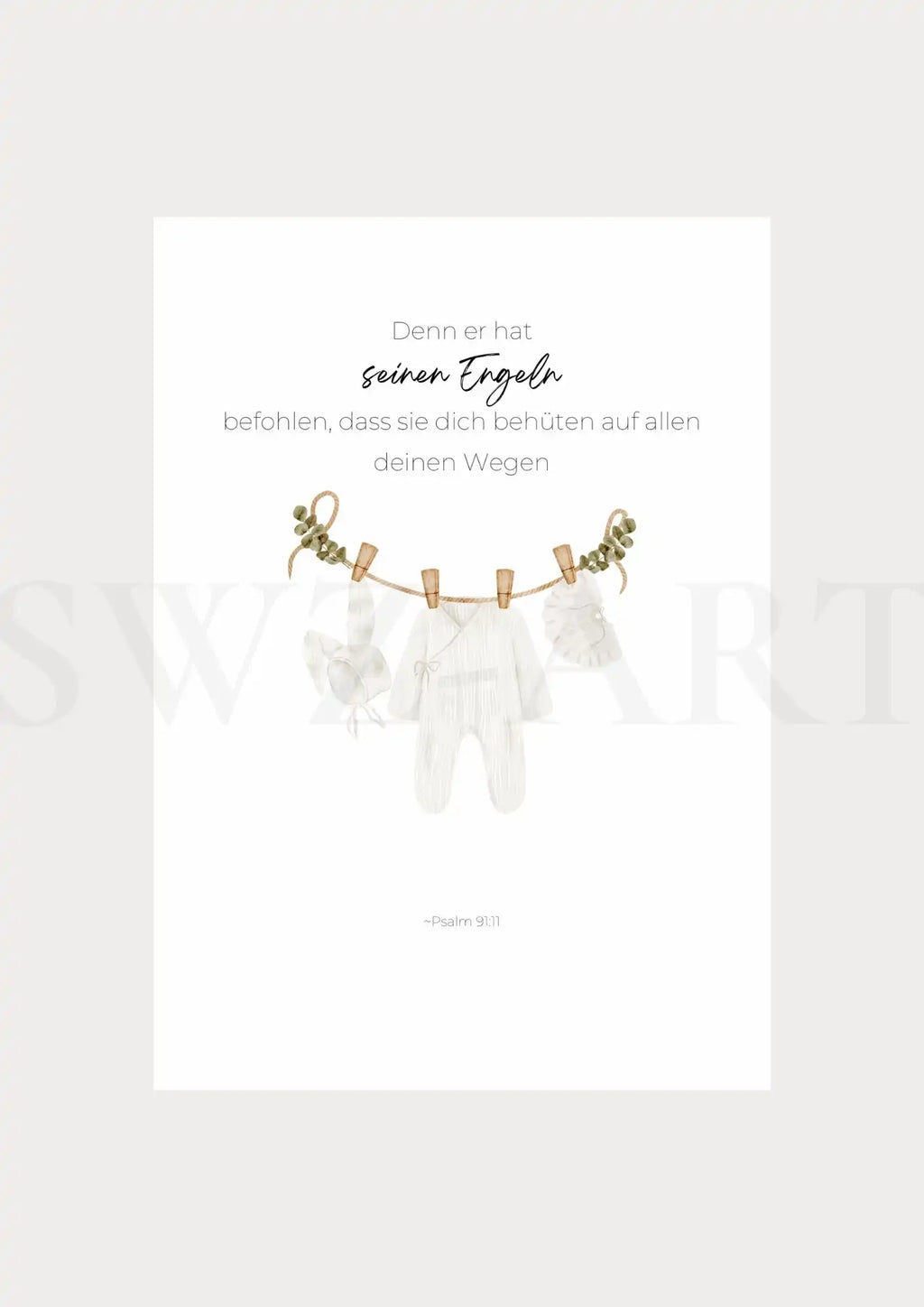 Christliche Poster - Babykleider