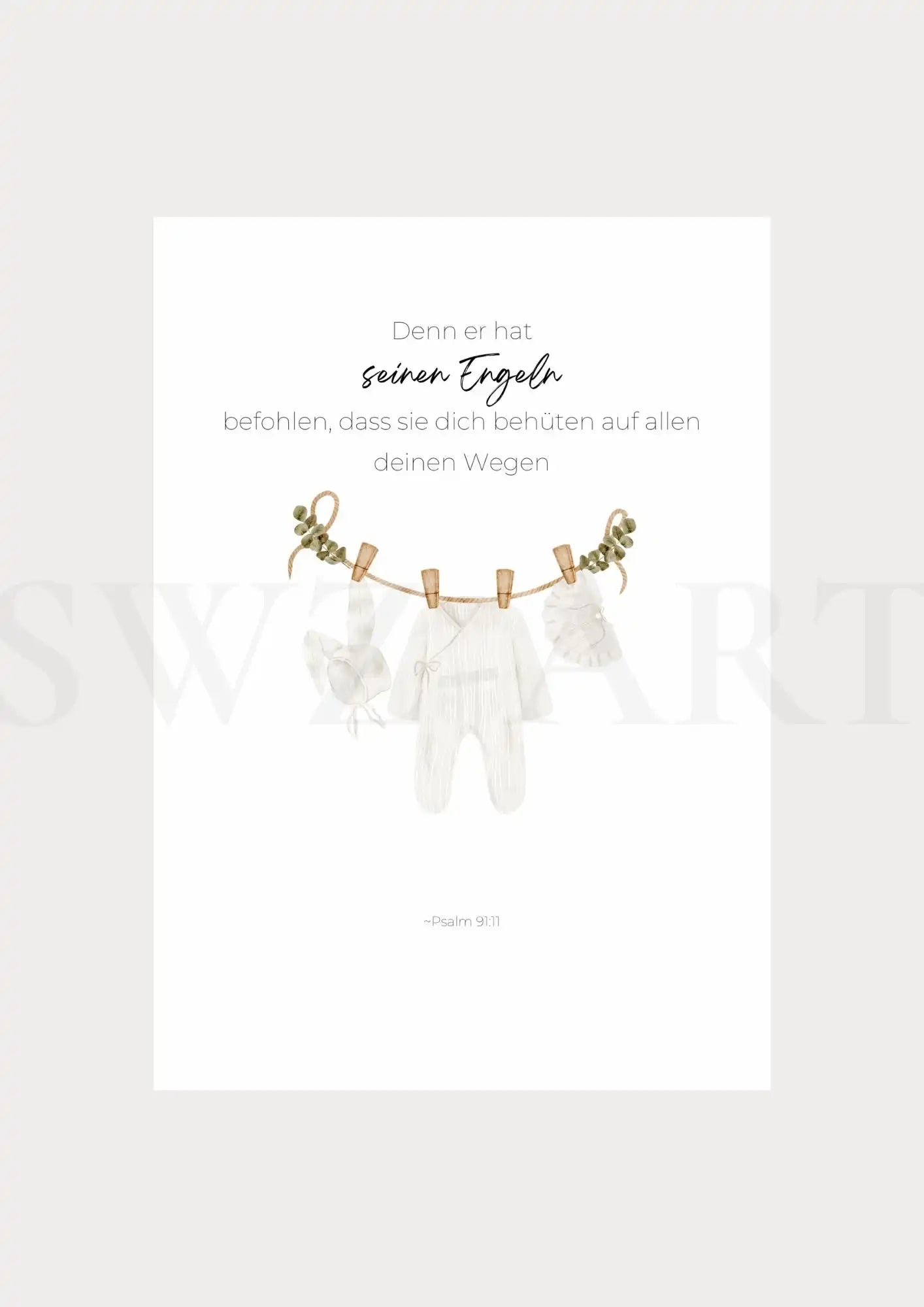 Christliche Poster - Babykleider