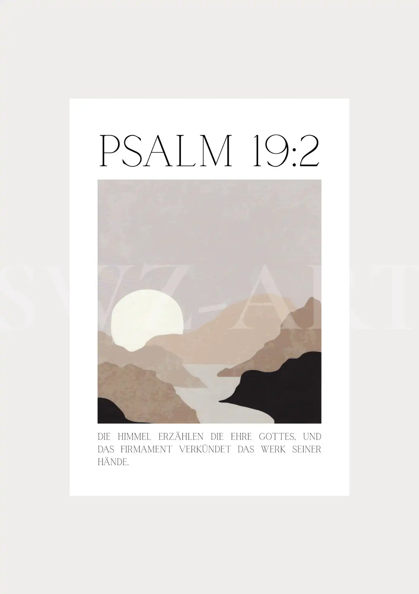 Poster christlich - Sonnenuntergang