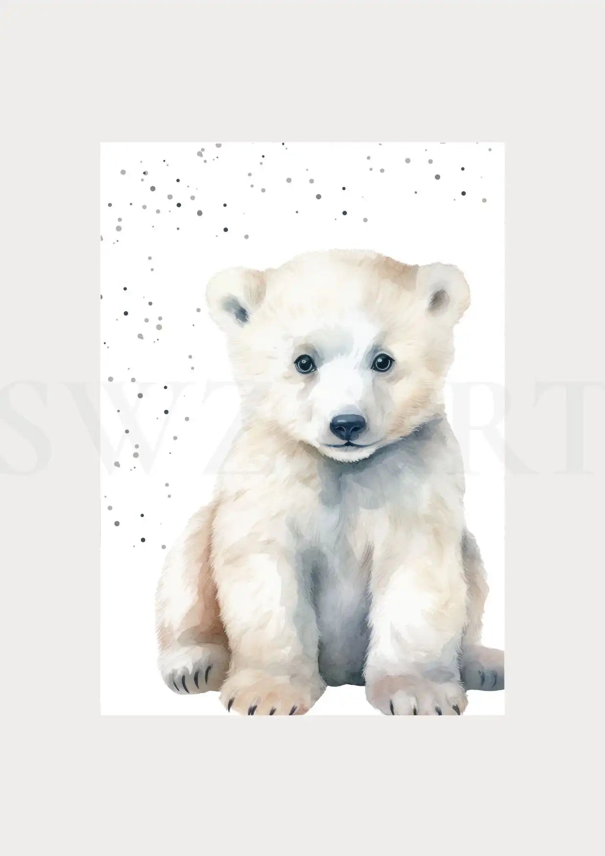 Tierposter - Der große Eisbär