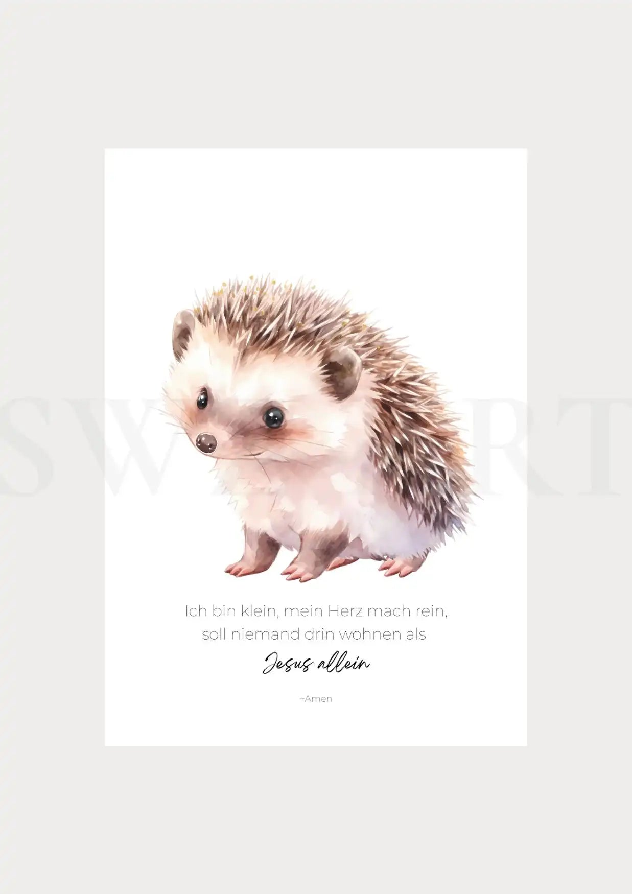 Tierposter - Igel