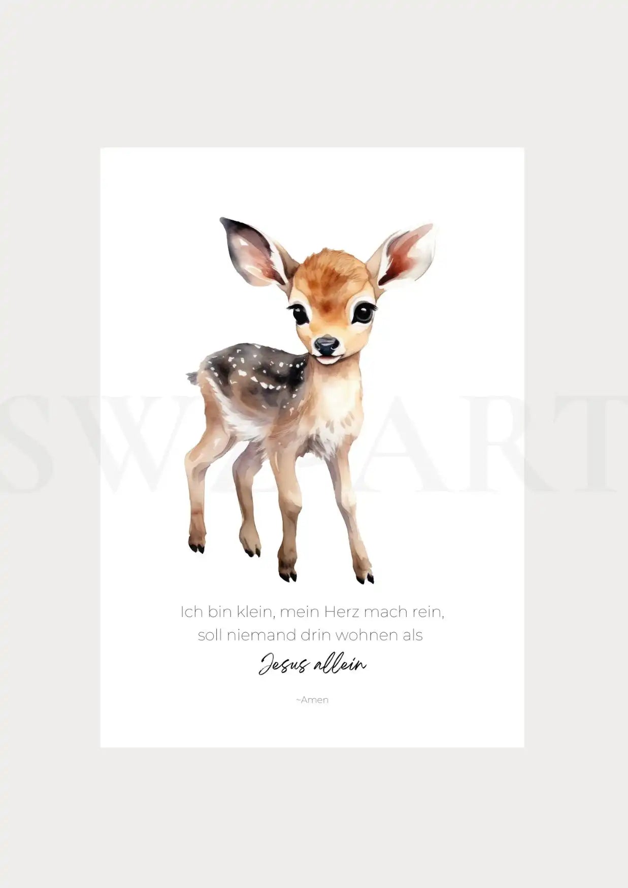 Tierposter - Reh