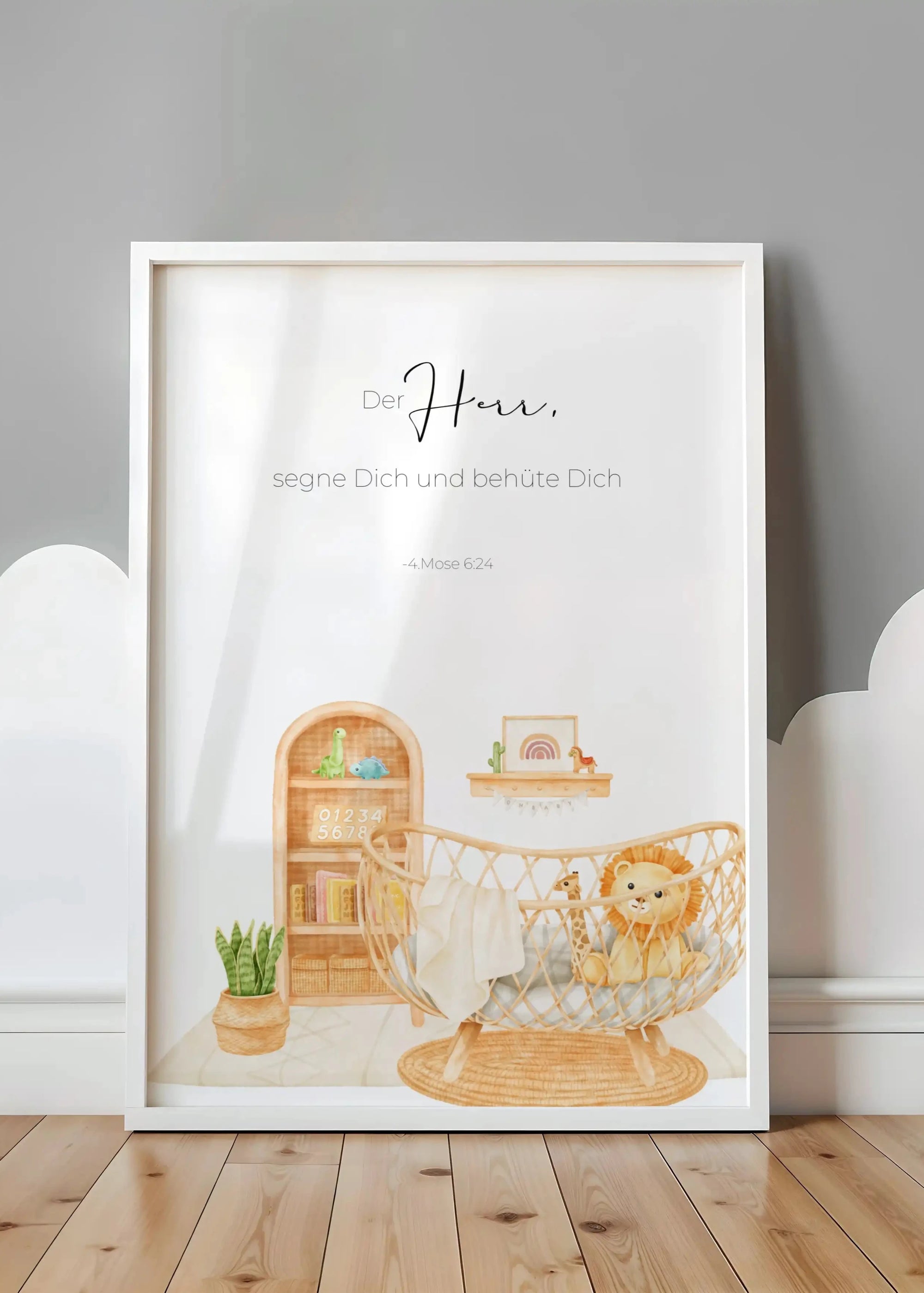 Christliche Poster - Kinderzimmer mit Löwe