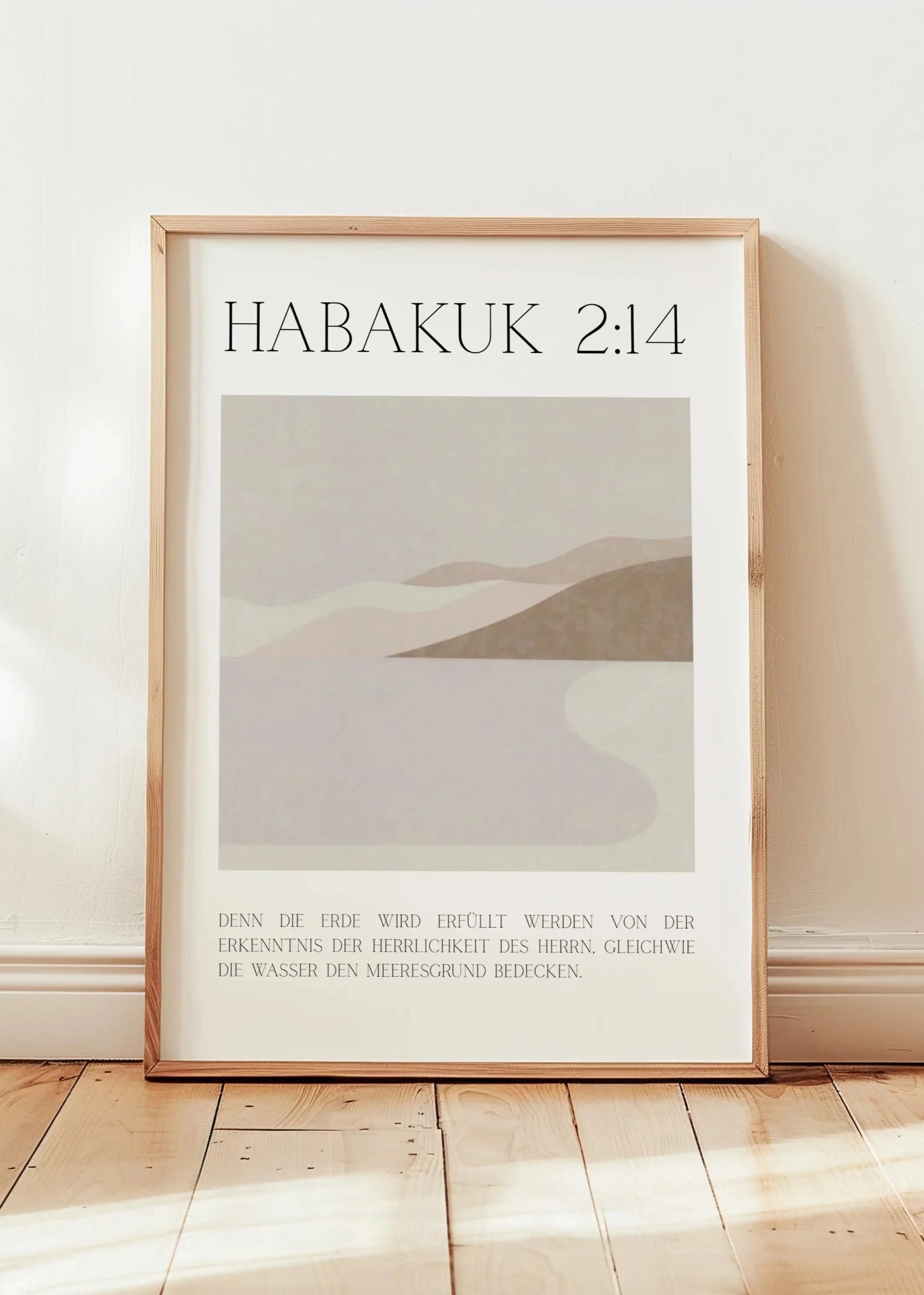 Poster christlich - Abstrakt Meer