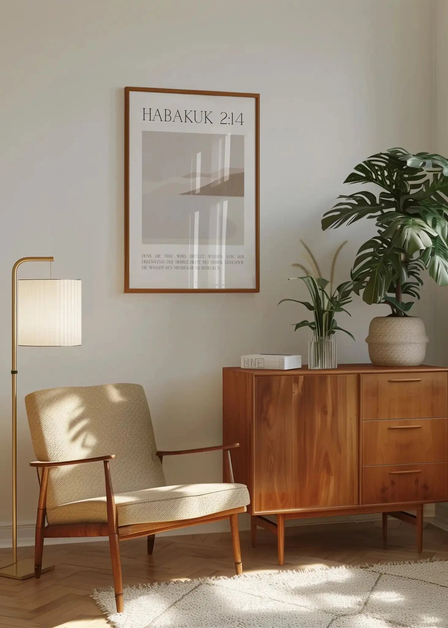 Poster christlich - Abstrakt Meer