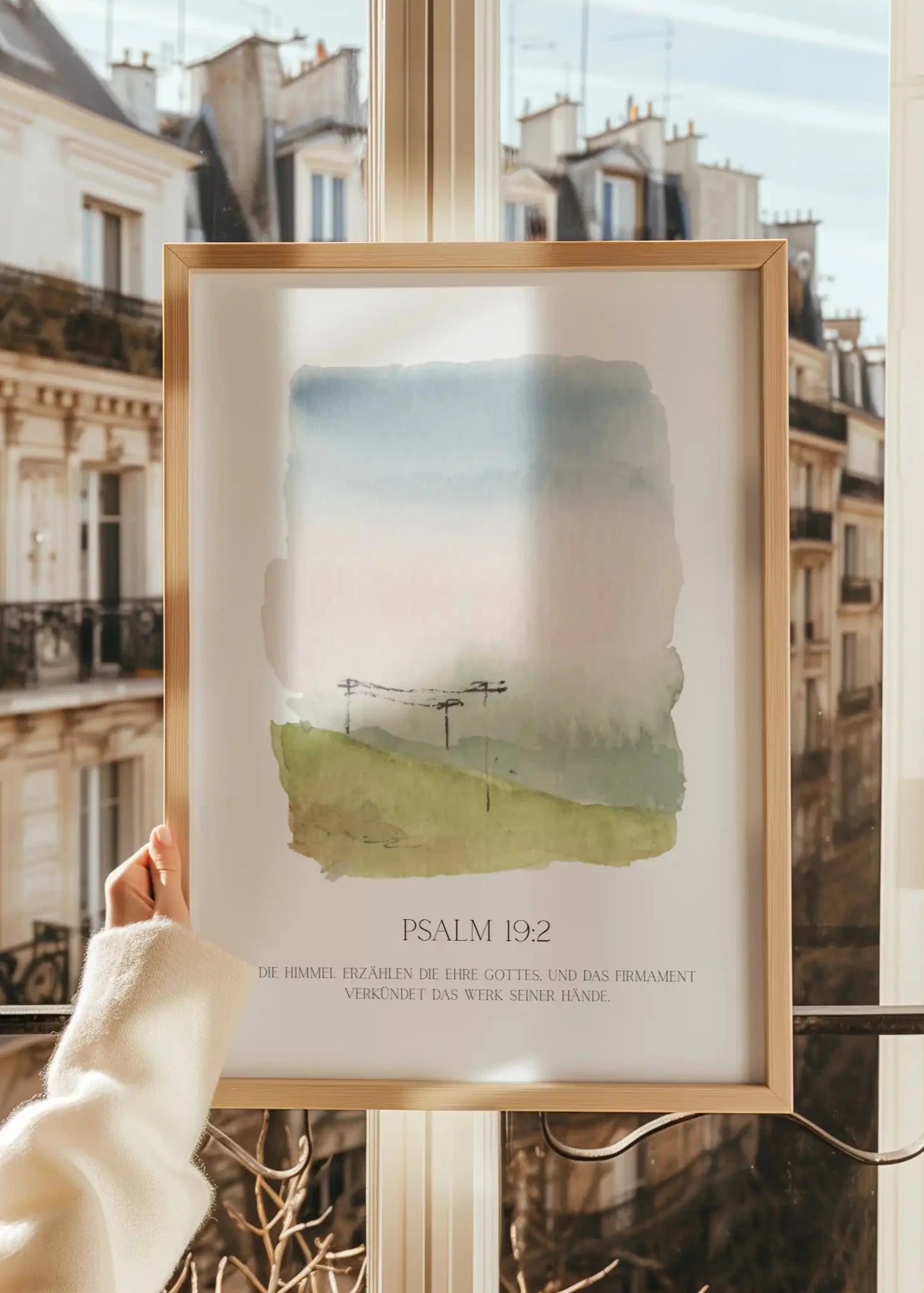 Poster Landschaft - Aquarell - aufm Feld