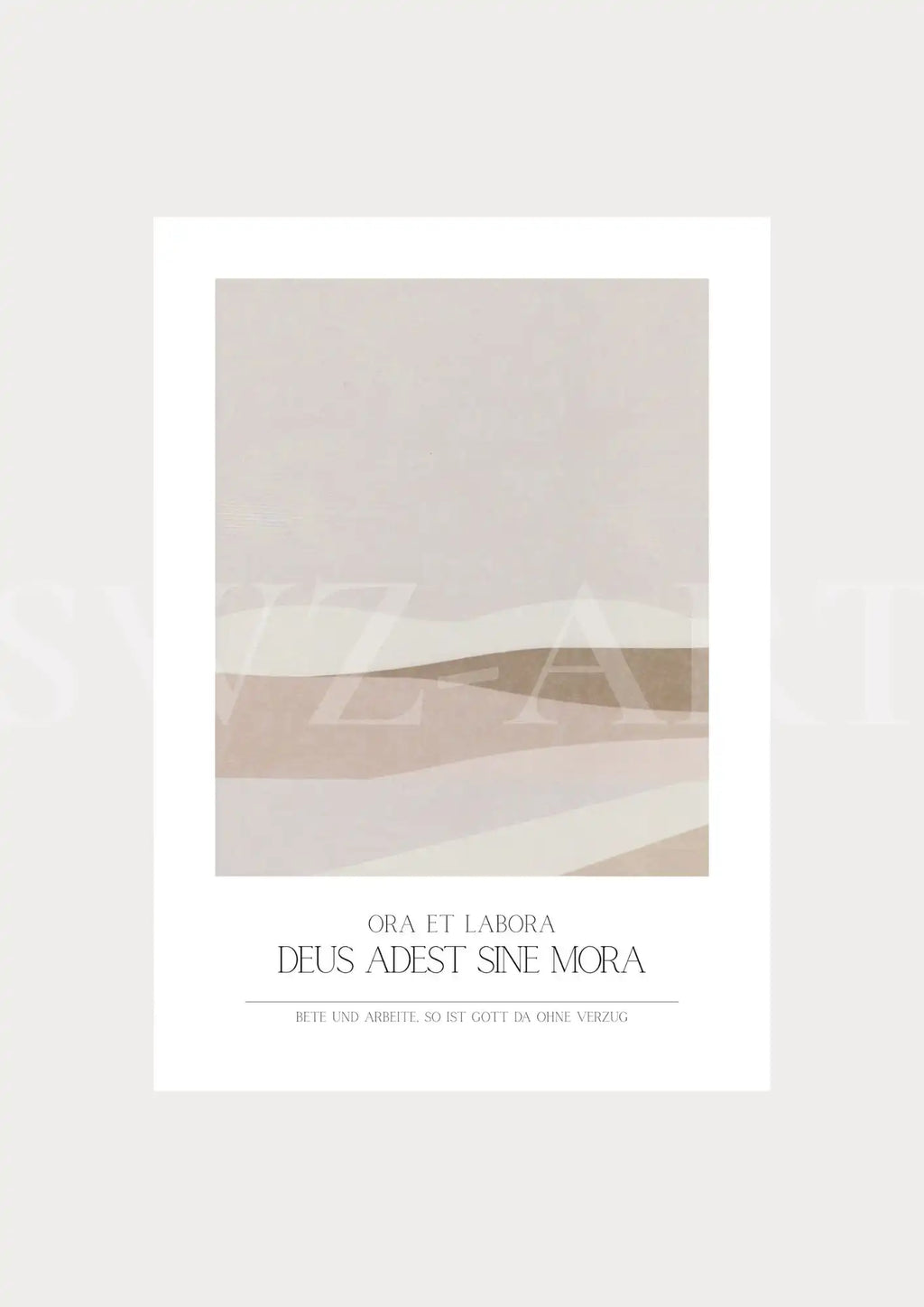 Poster christlich - Abstrakt Landschaft
