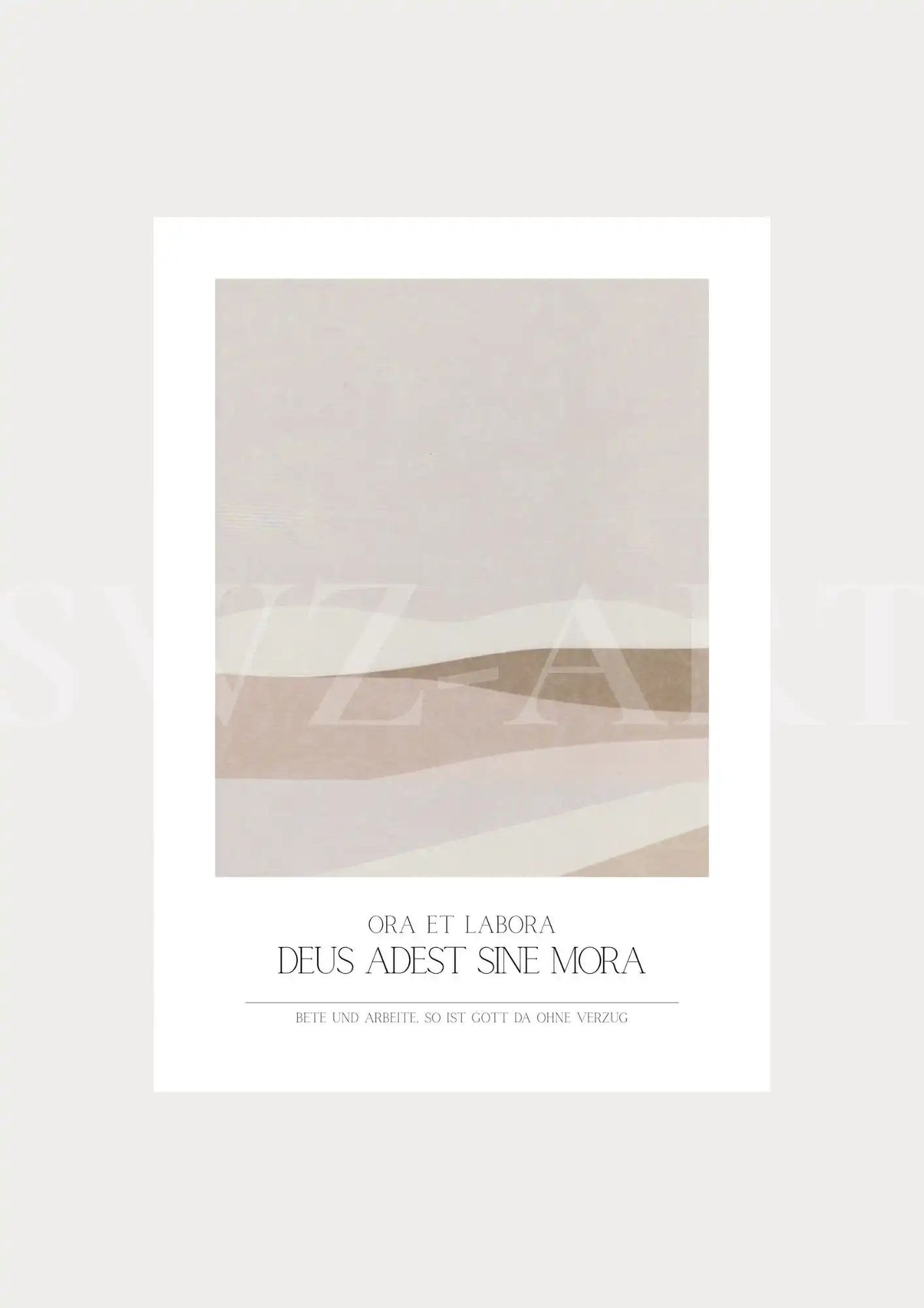 Poster christlich - Abstrakt Landschaft