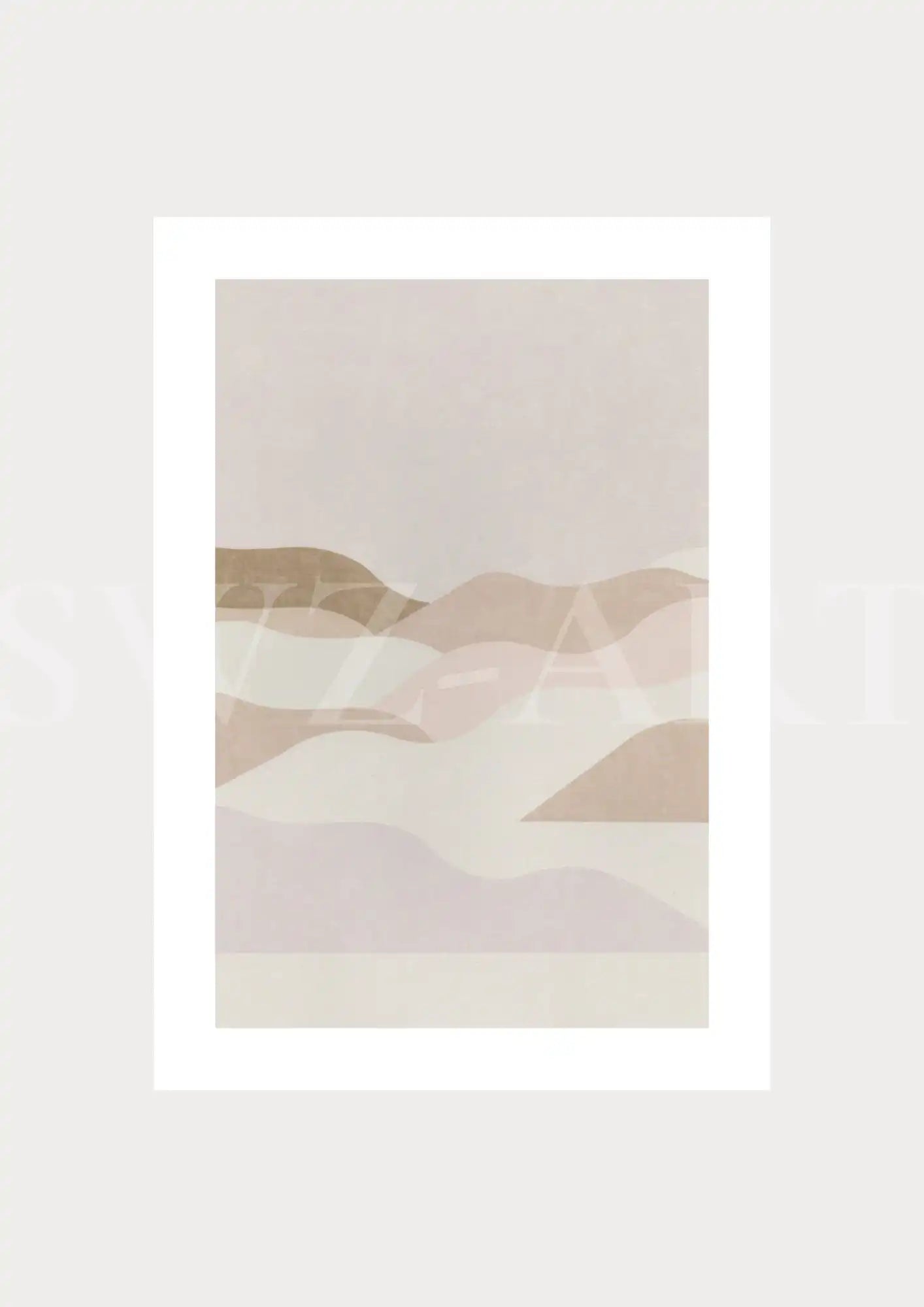 Poster Landschaft - Abstrakt Berge