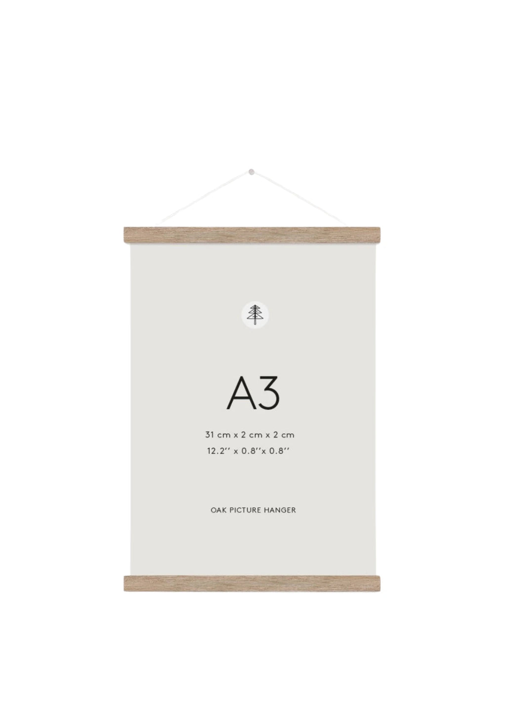 Magnetischer Posterhalter A3 - Eiche