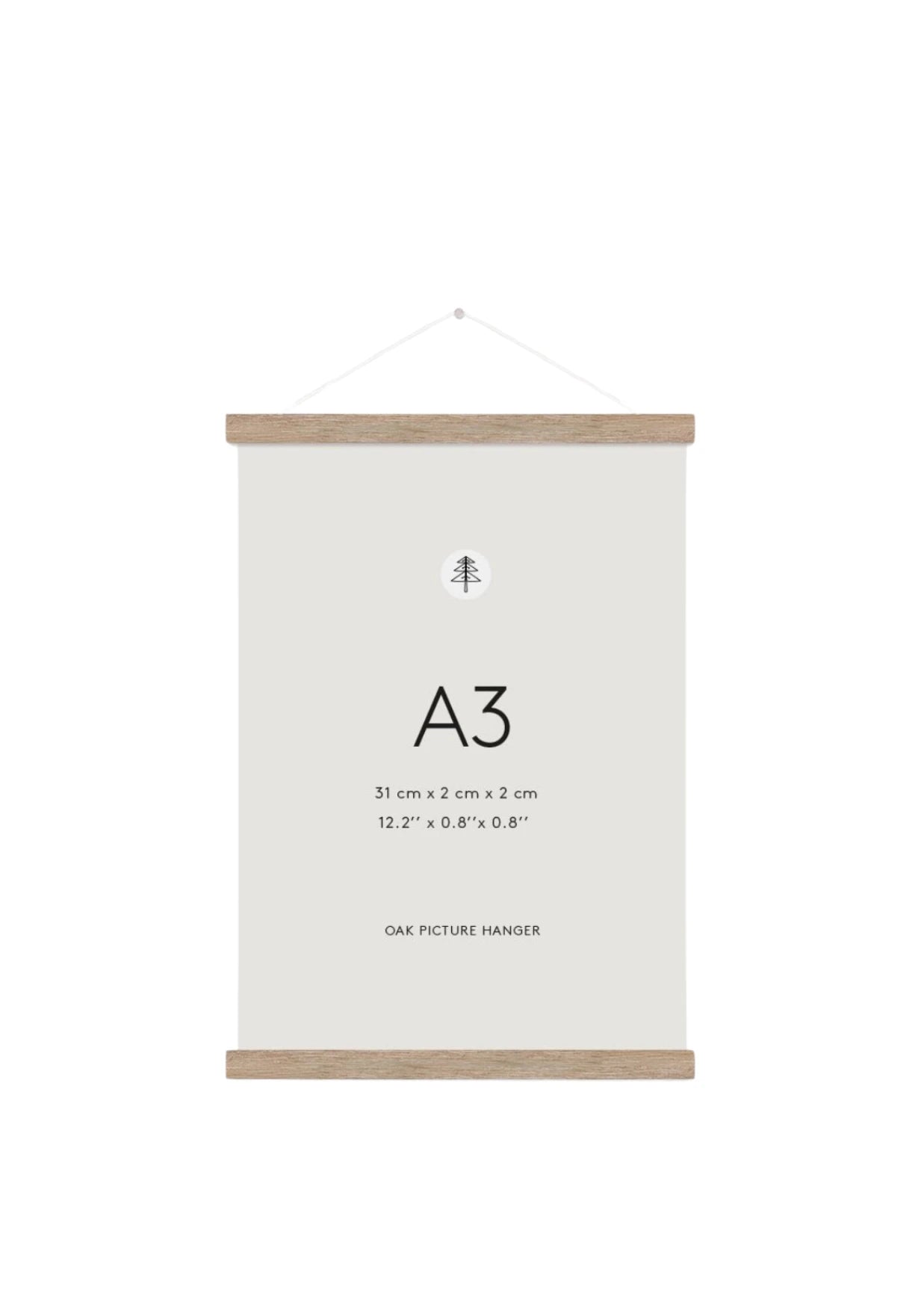 Magnetischer Posterhalter A3 - Eiche