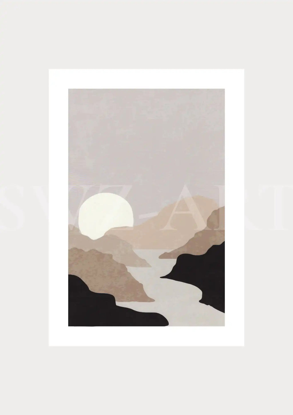 Poster Landschaft - Sonnenuntergang