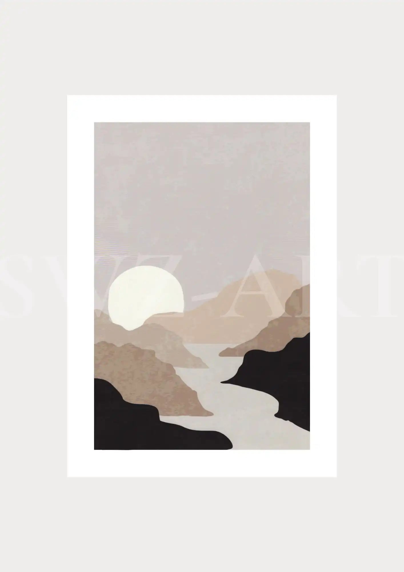 Poster Landschaft - Sonnenuntergang