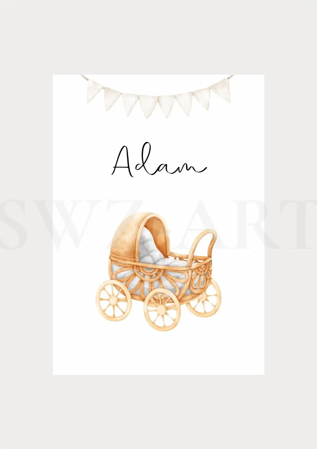 Personalisierte Poster - Kinderwagen