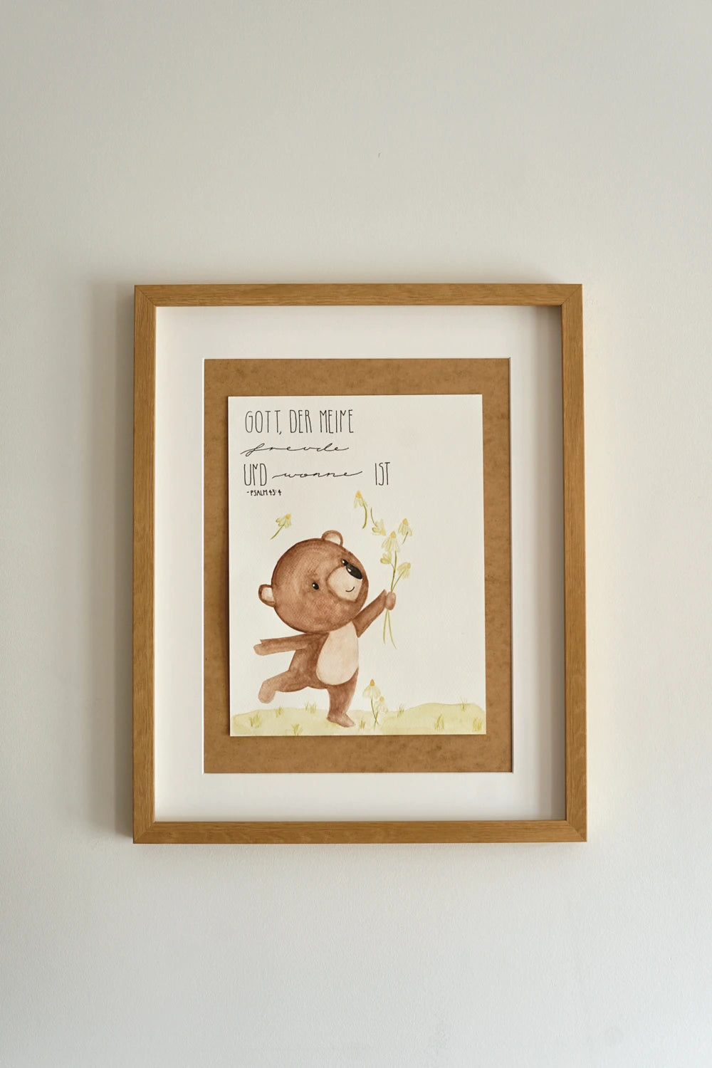 Aquarellbild - Der kleine Bär